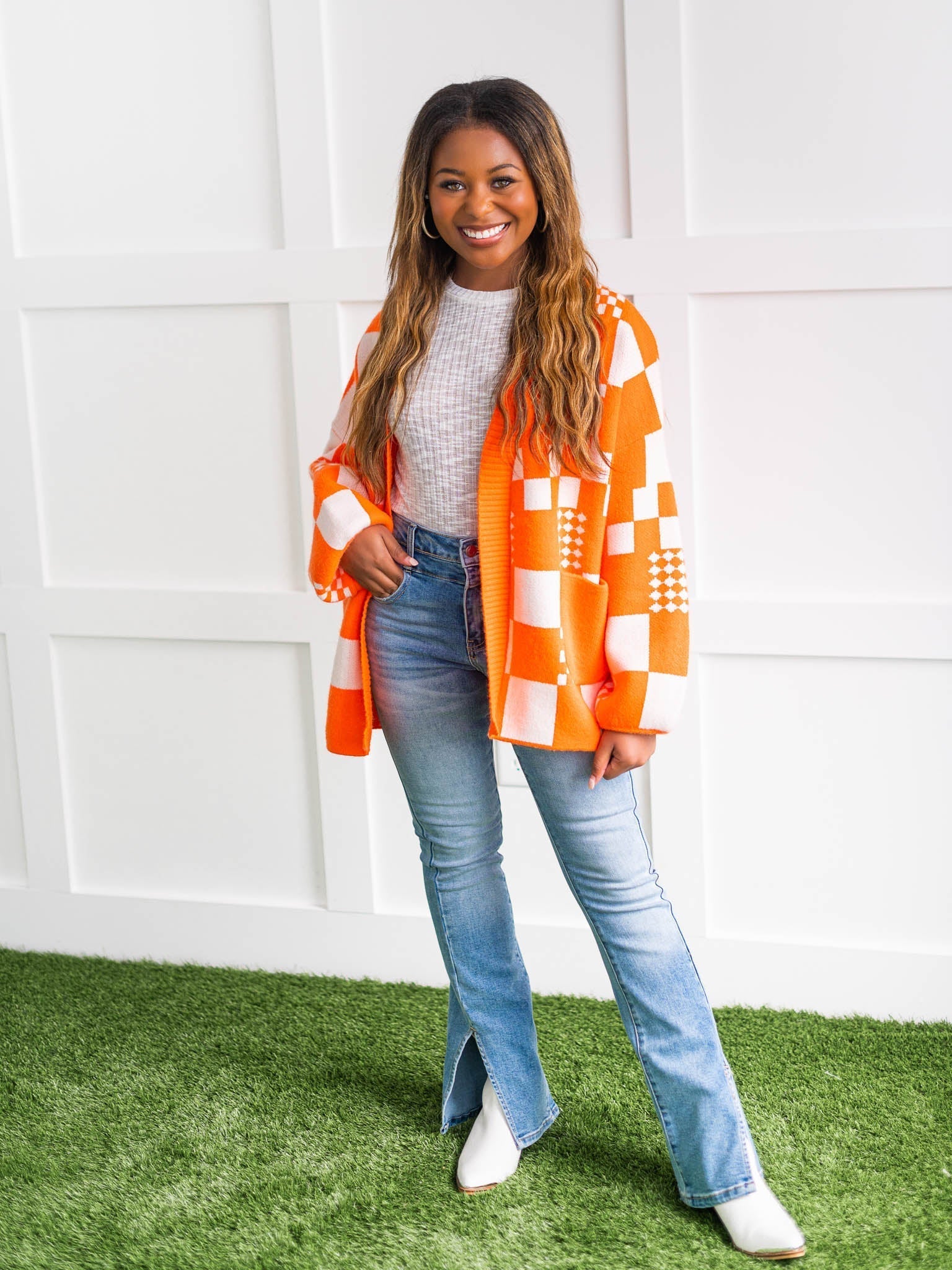 Curvy Pride of the South Knit Cardigan