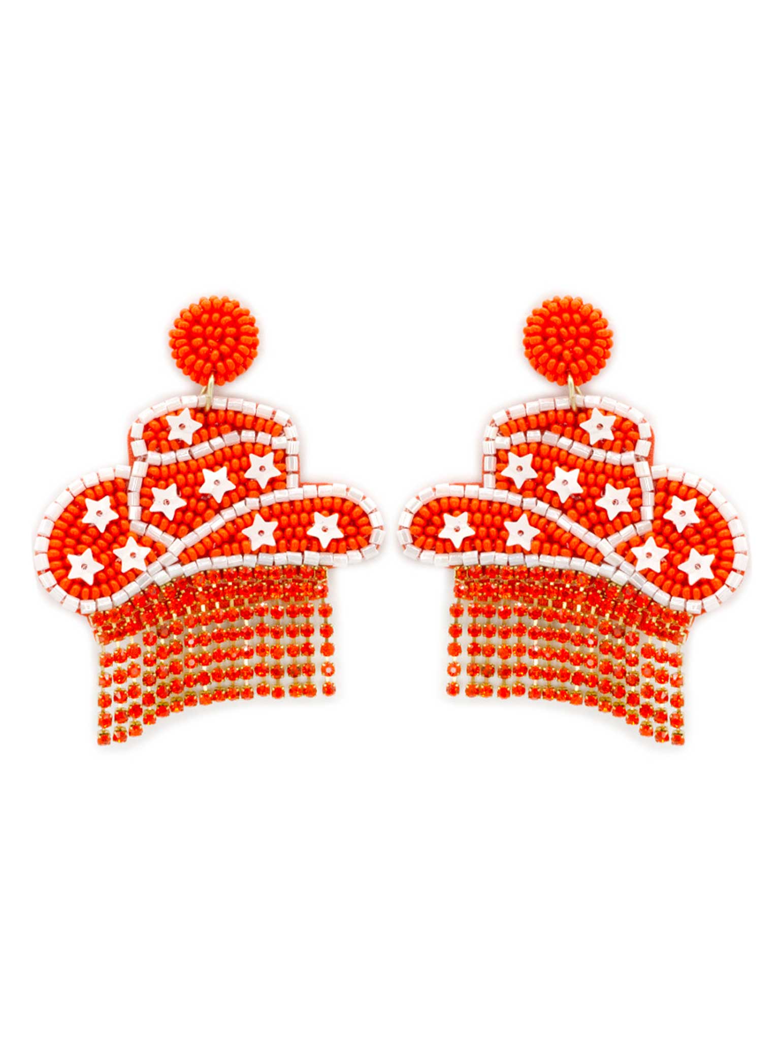 Cowgirl Hat Fringe Earrings