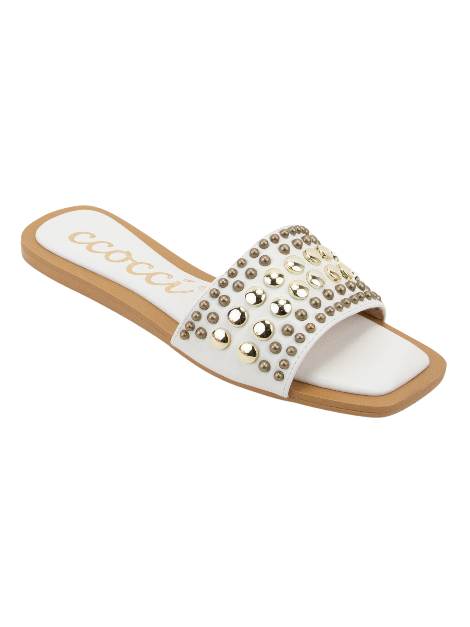 Studded Square Toe Sandal