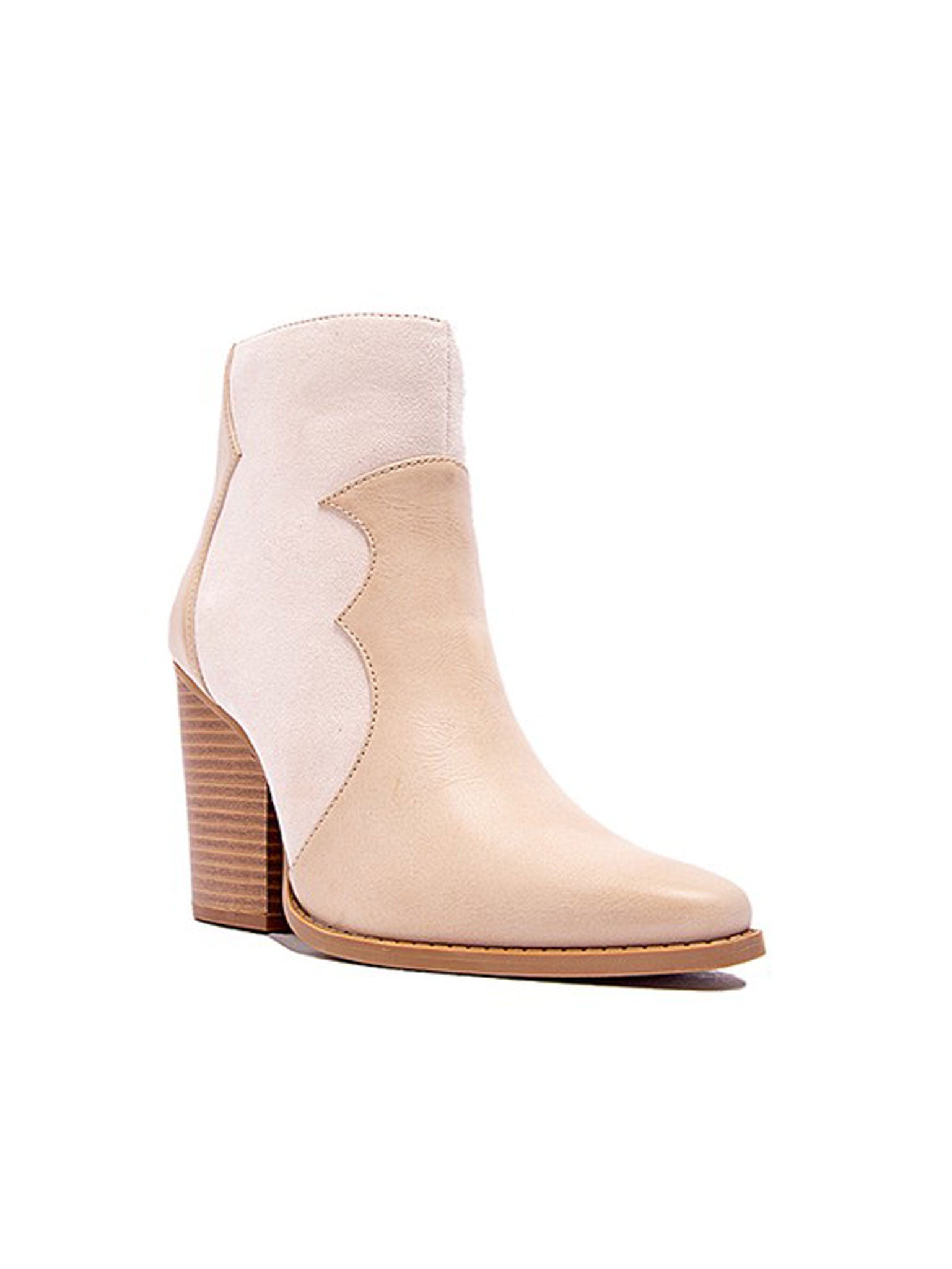 Ramble On Beige Ankle Bootie