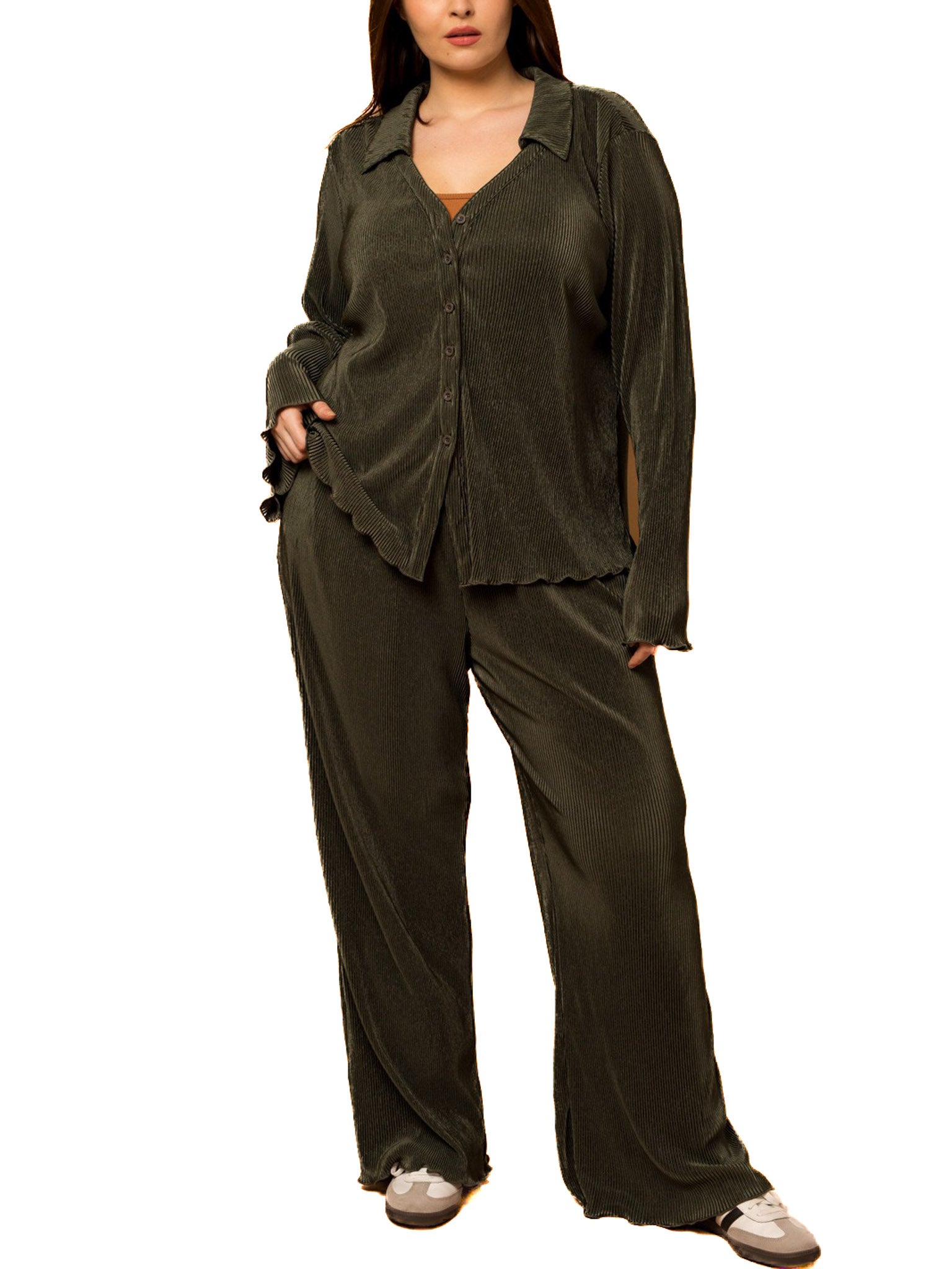 Curvy Missed Your Chance Two Piece Set