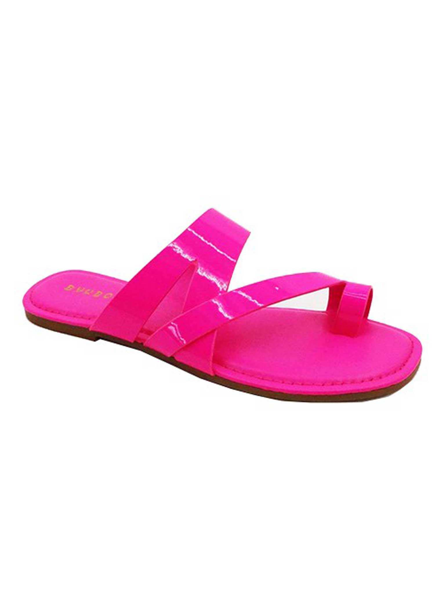 Smile Patent Flat Sandal
