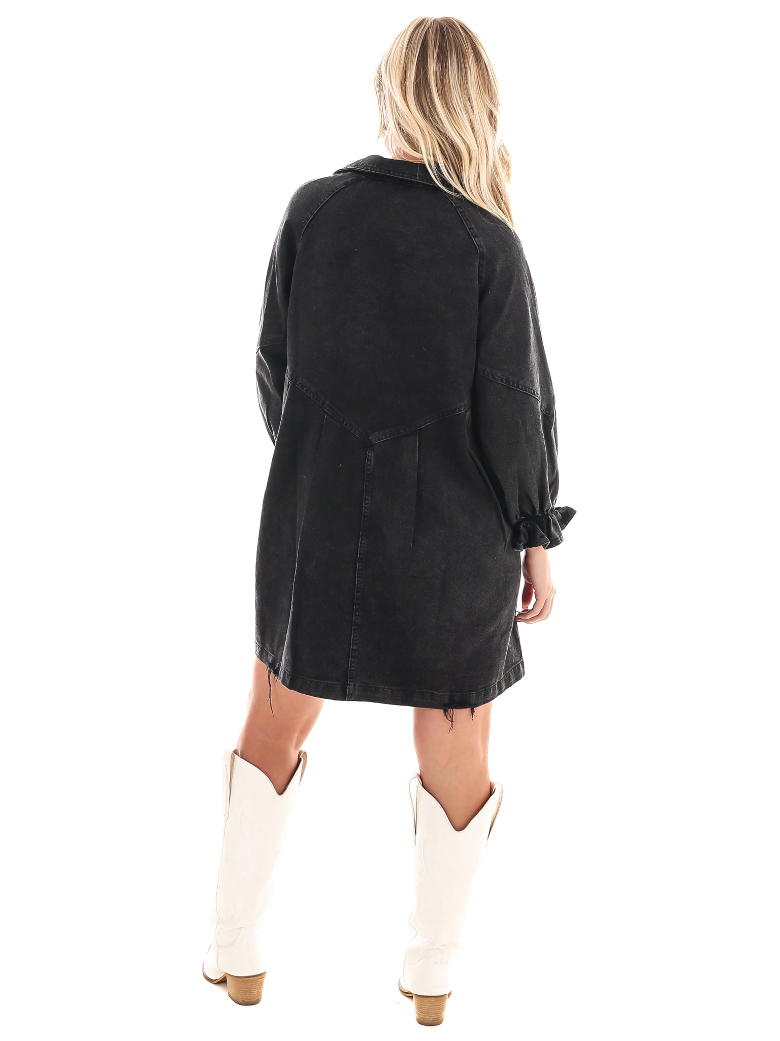 Spin Me Around Denim Dress