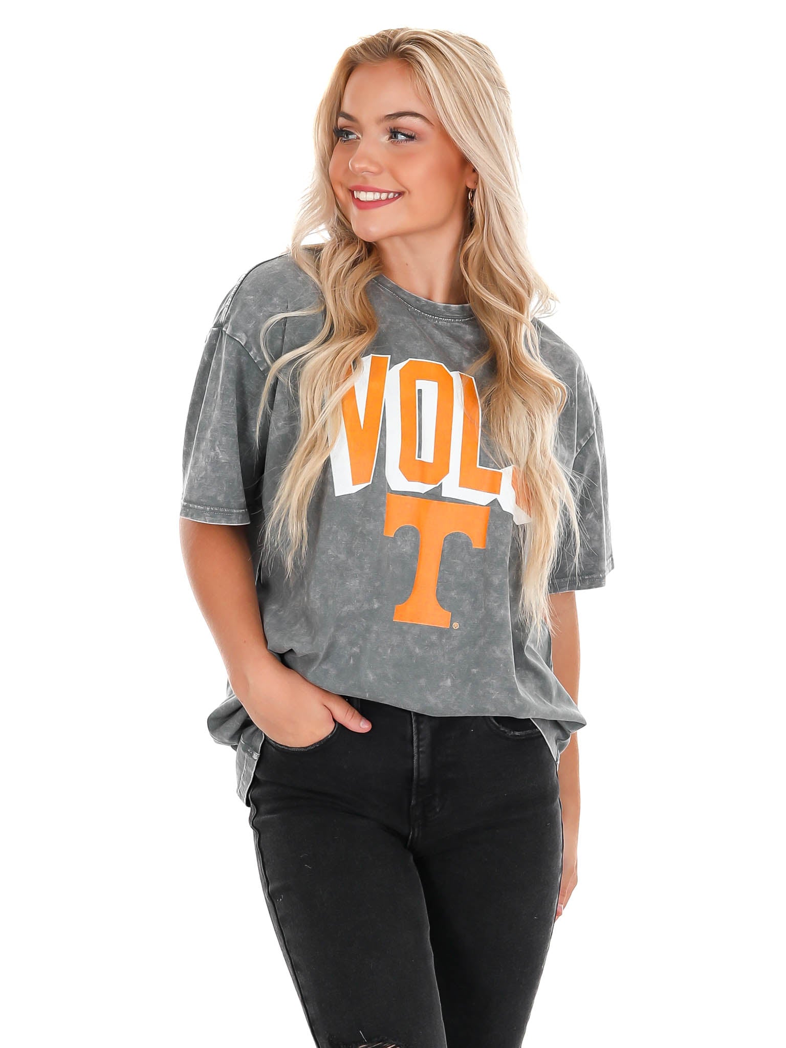 Tennessee Volunteers Solid Defense Oversized Crewneck Tee