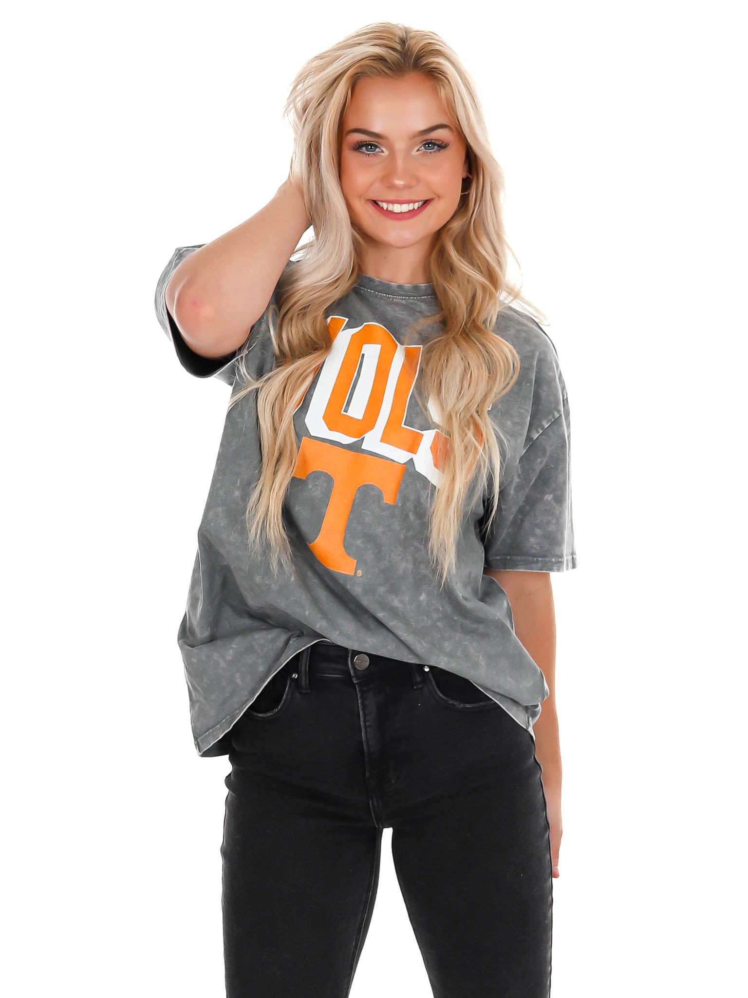 Tennessee Volunteers Solid Defense Oversized Crewneck Tee
