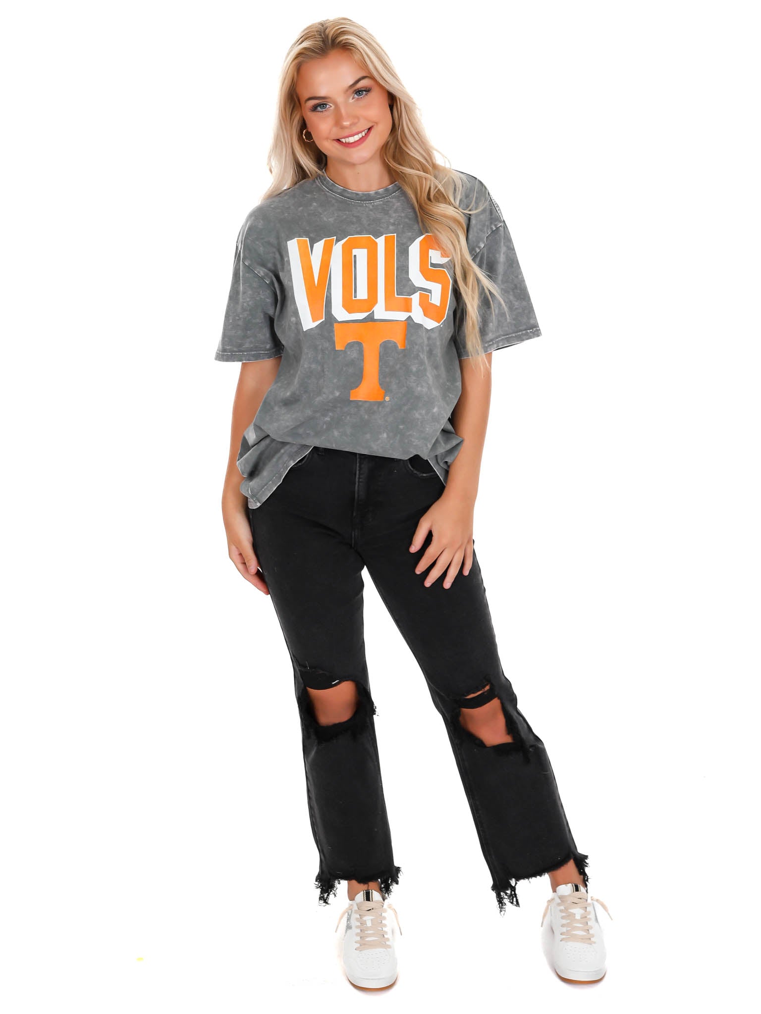 Tennessee Volunteers Solid Defense Oversized Crewneck Tee