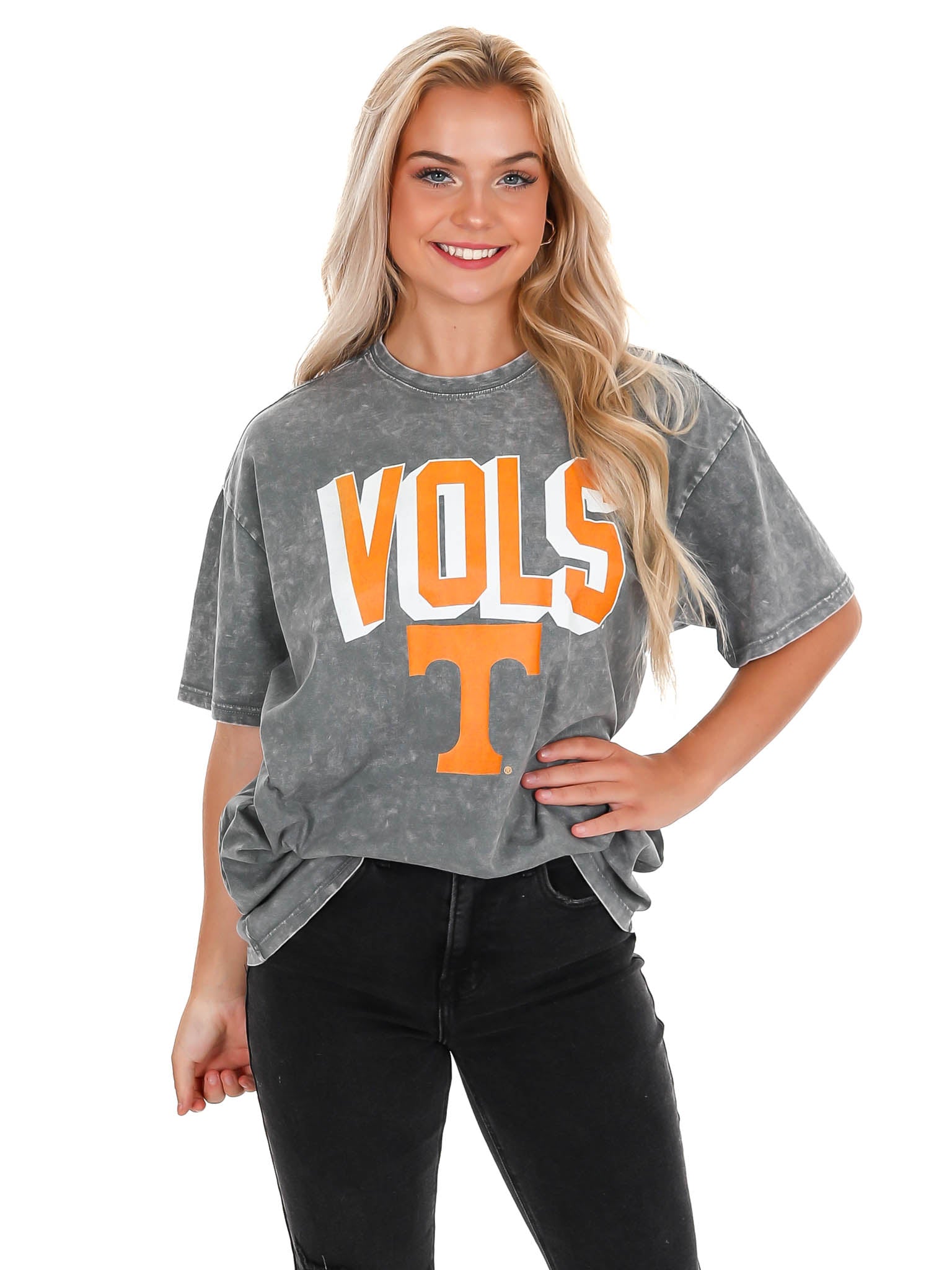 Tennessee Volunteers Solid Defense Oversized Crewneck Tee