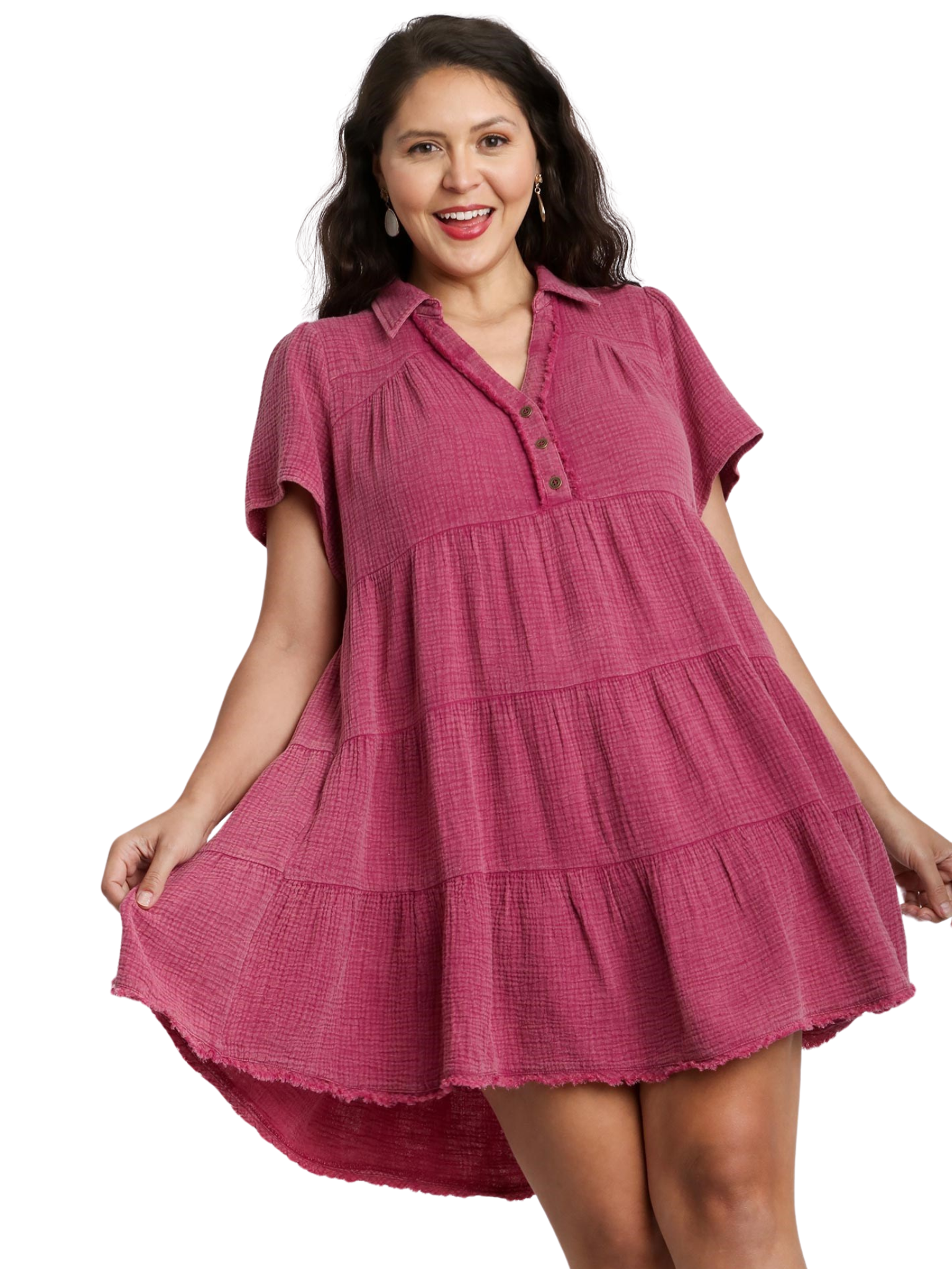 Curvy Make Me Forget Mineral Wash Dress