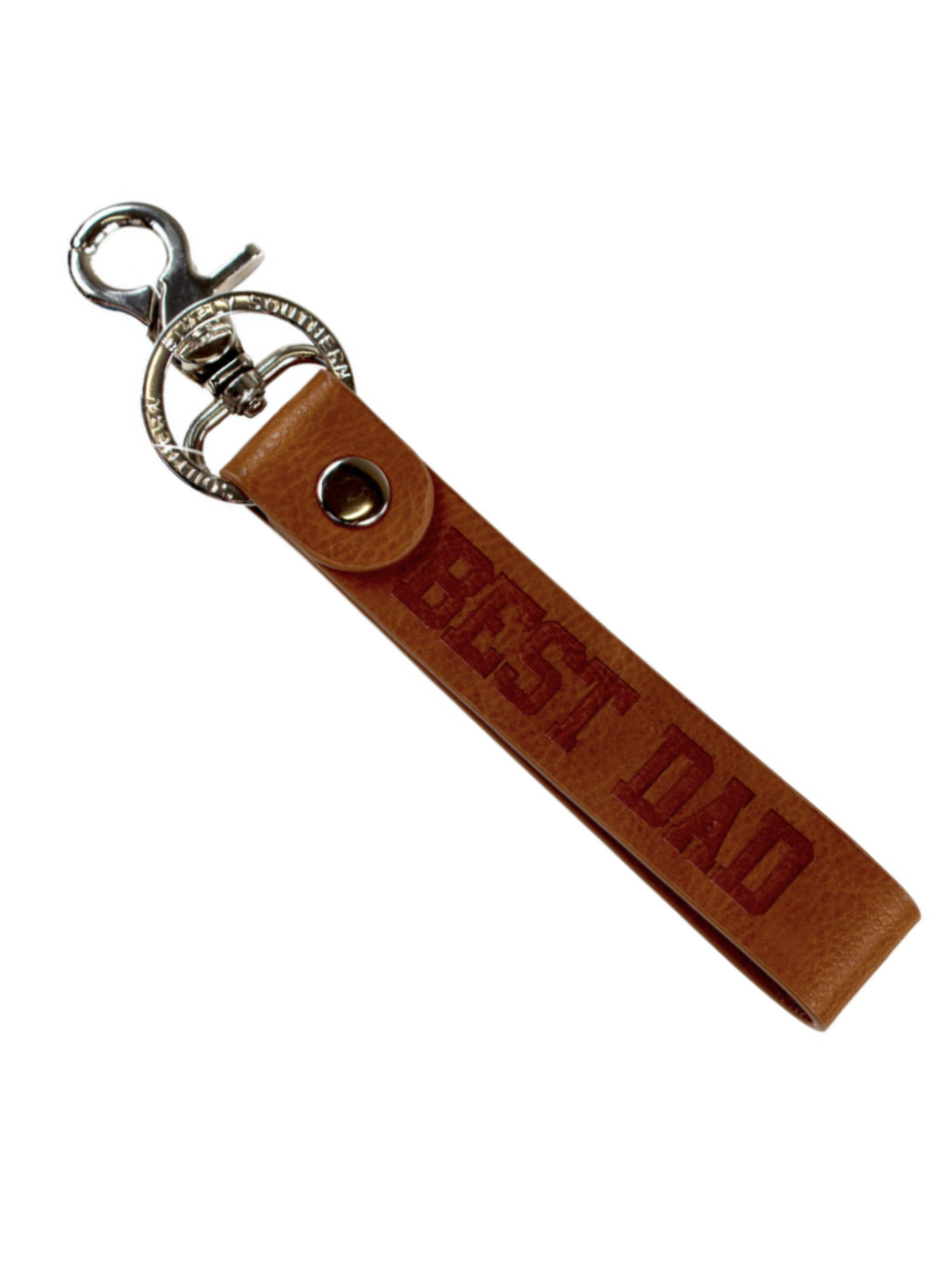 Best Dad Leather Keychain