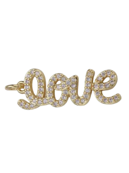 Cursive Stone Love Charm