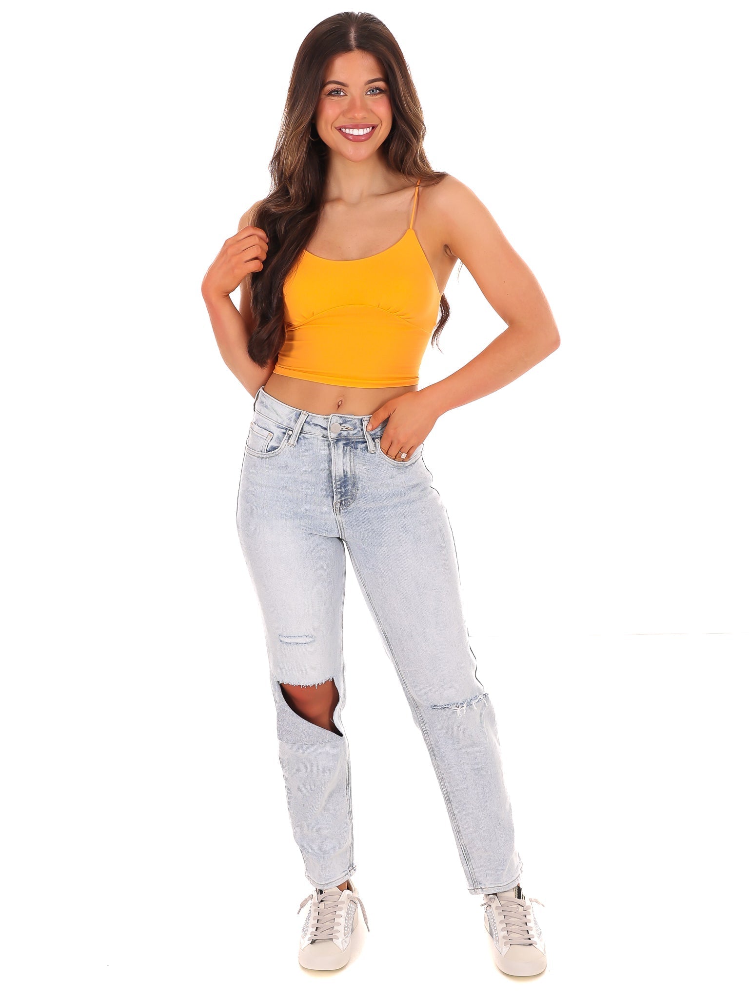 Never Defeated Cami Crop Top