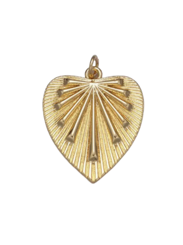 Textured Heart Charm