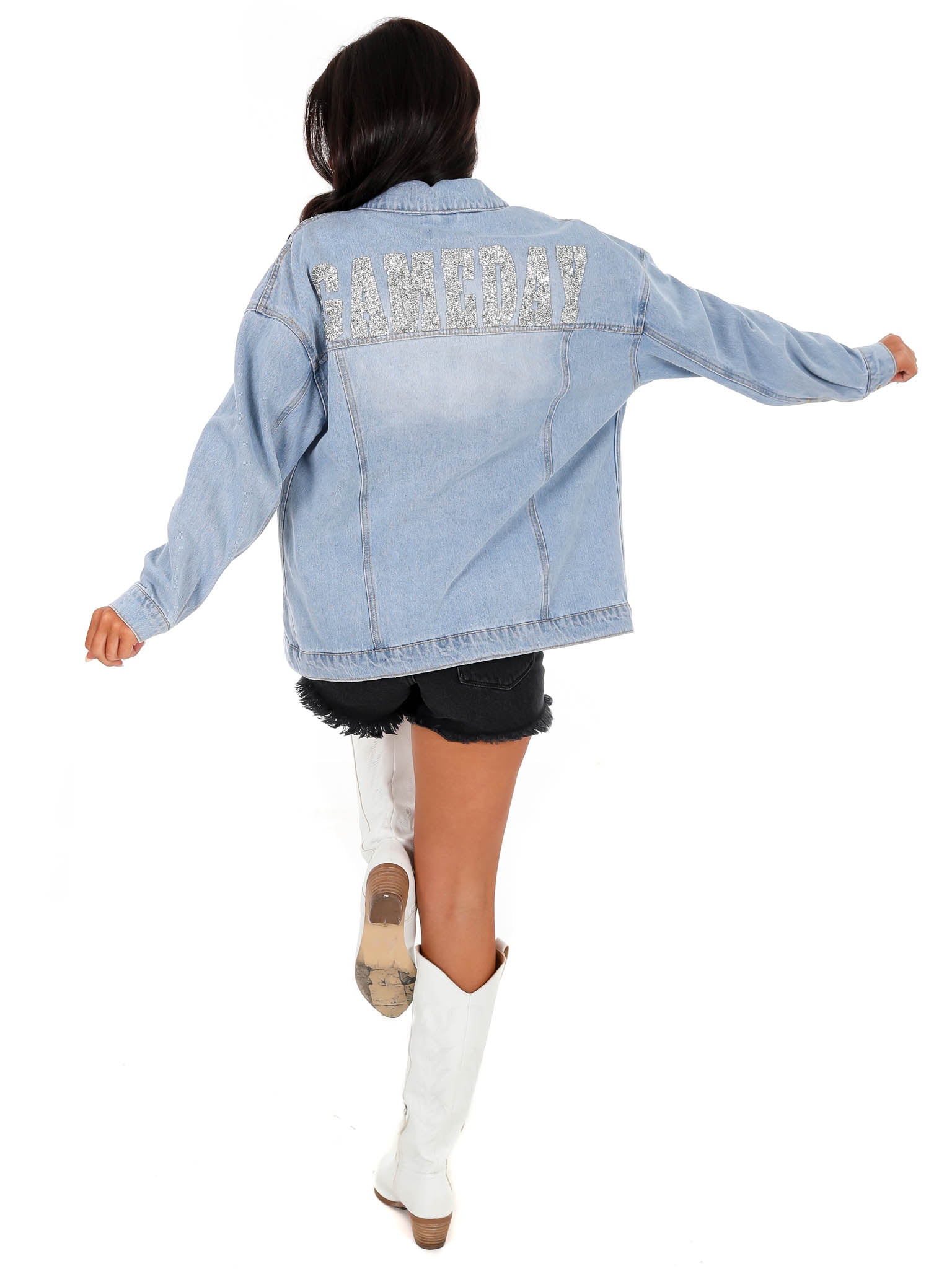 Diamond Gameday Denim Jacket