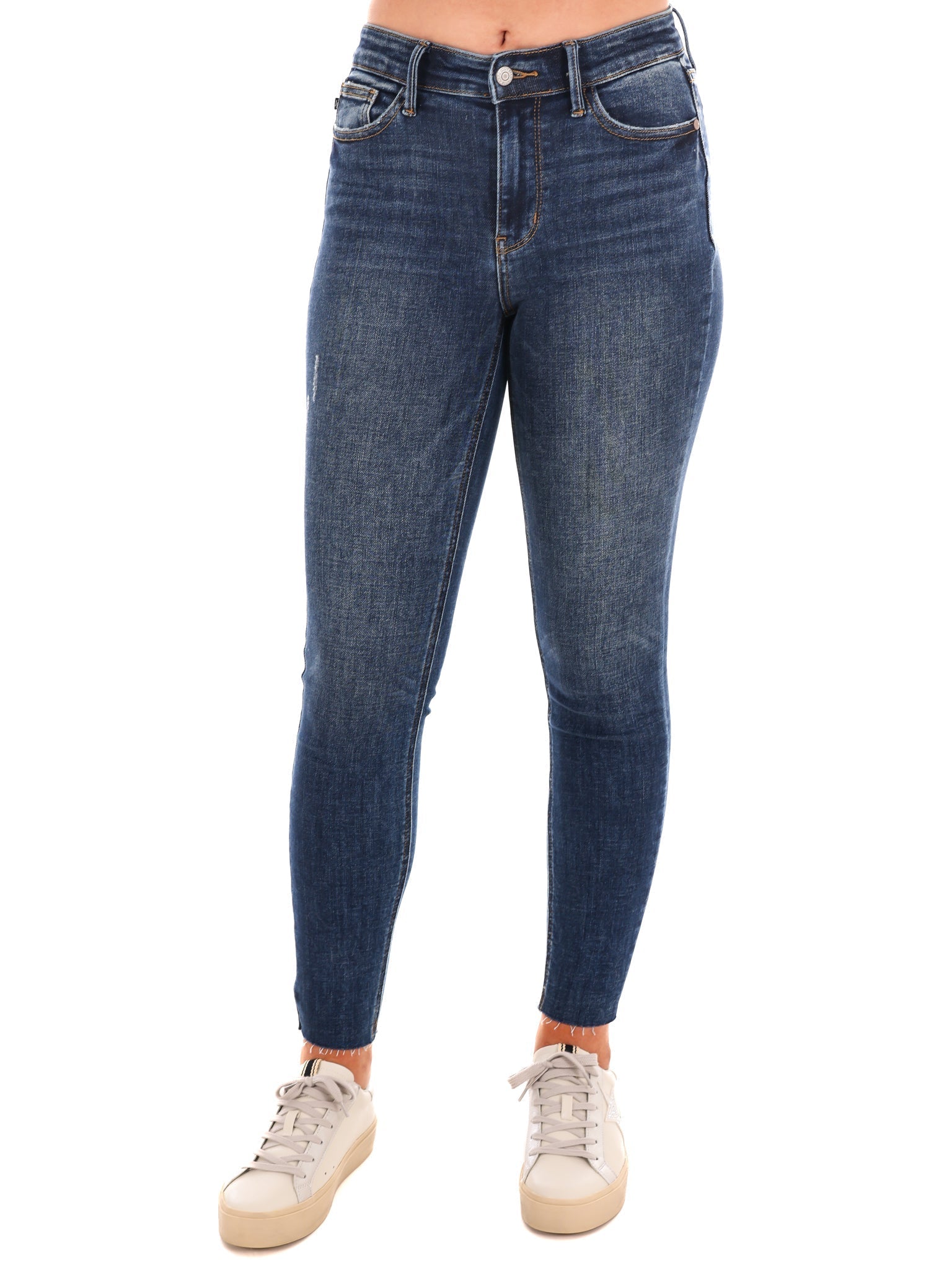 Vintage Raw Hem Skinny Jeans