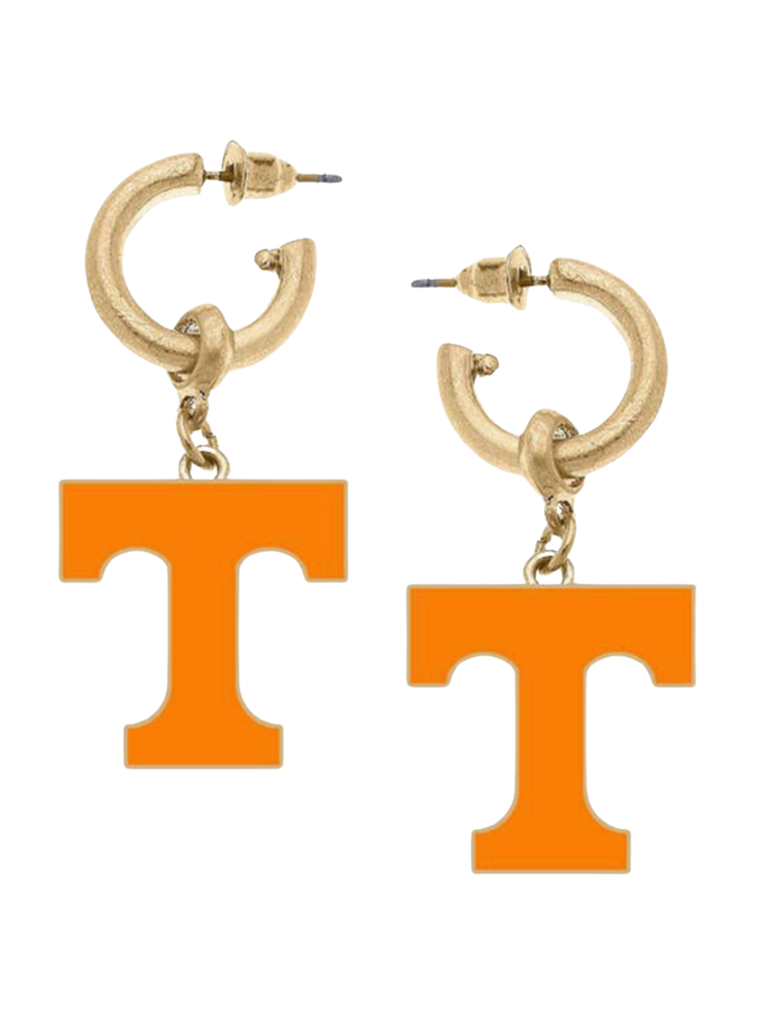 Tennessee Volunteers Enamel Drop Hoop Earrings