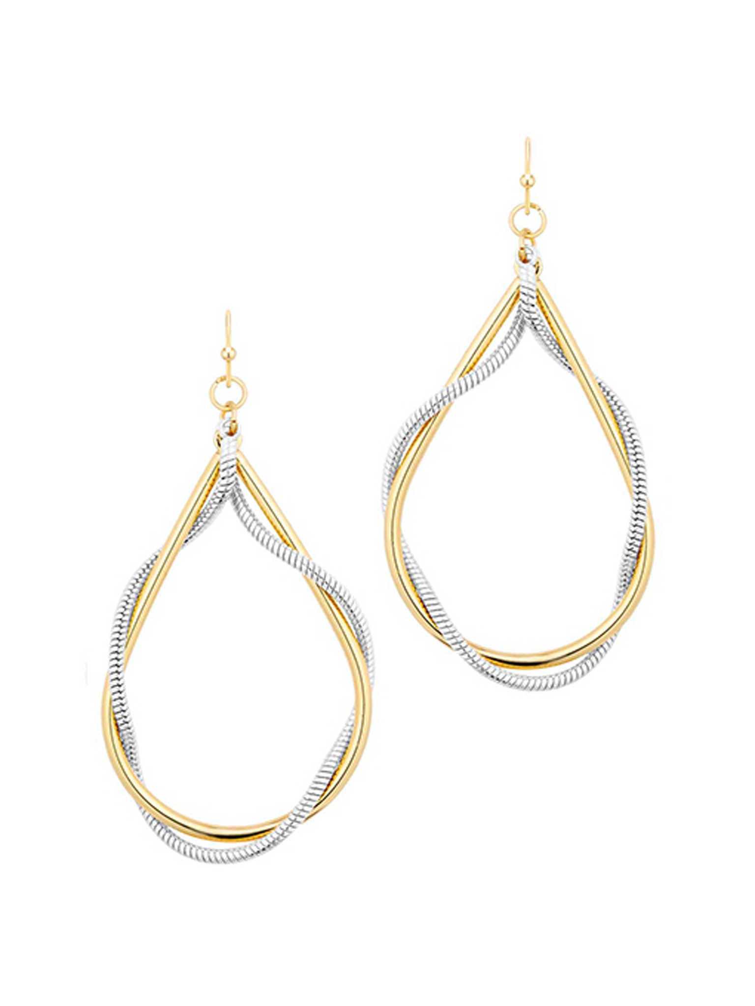 Chain Wrap Teardrop Earring