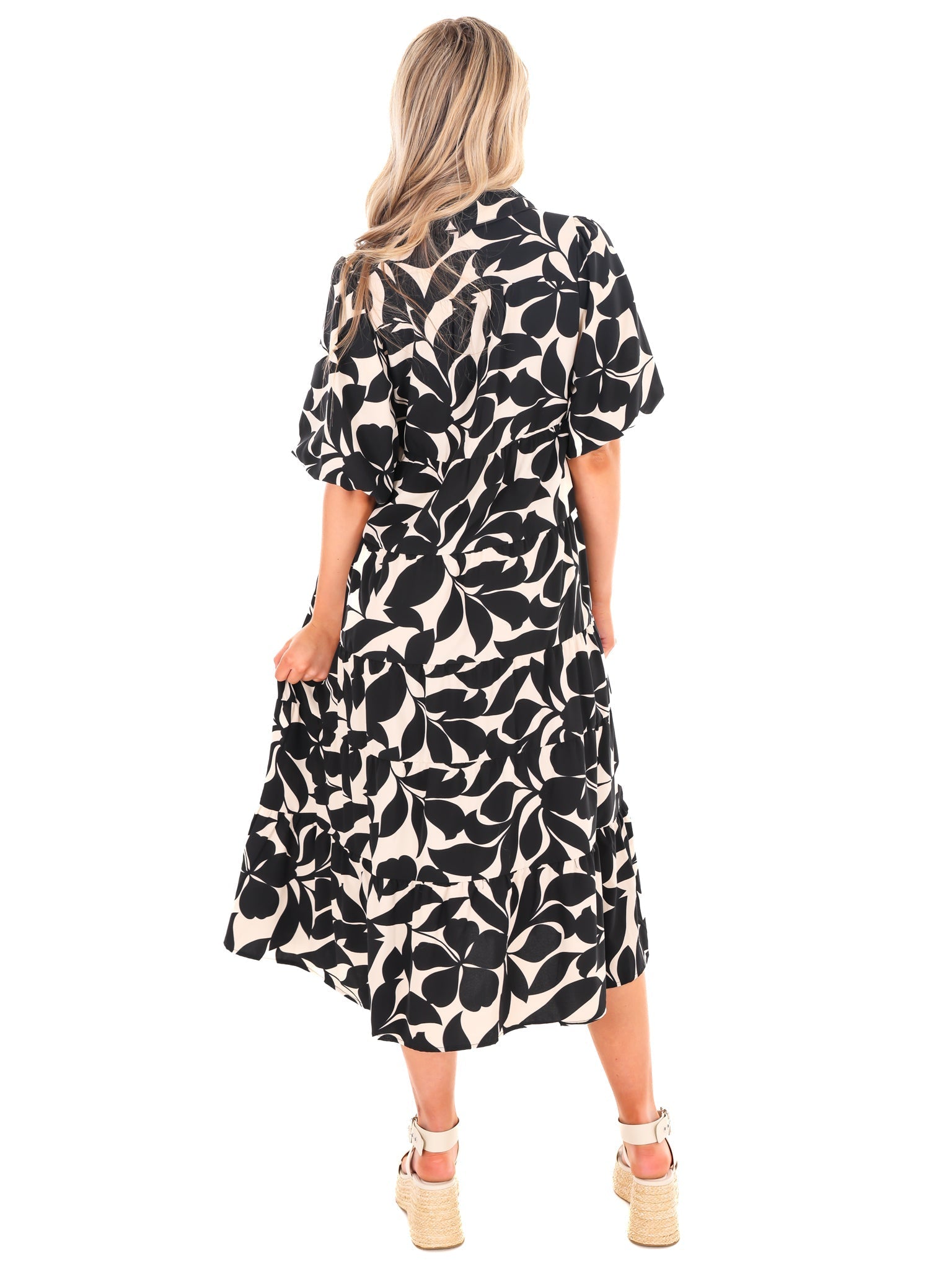 Let You Go Floral Midi Dress