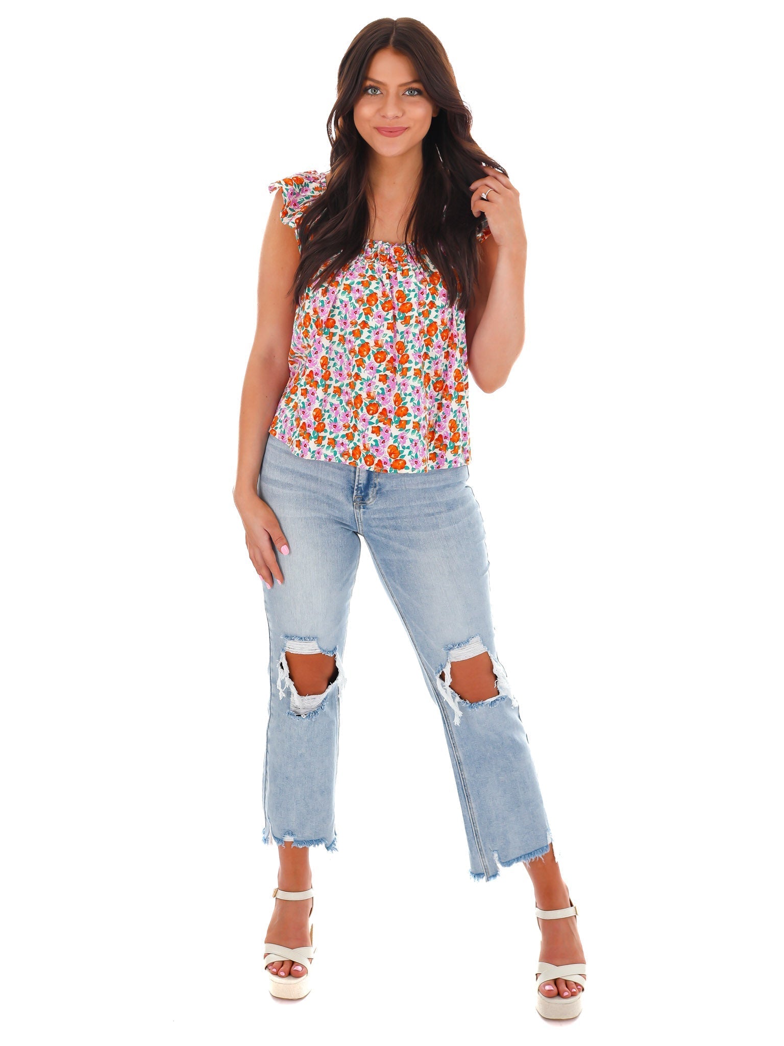 Choose Joy Floral Top