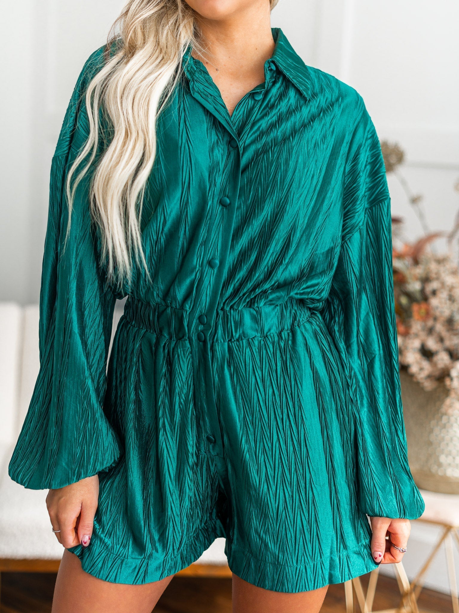 Call Me Baby Textured Romper