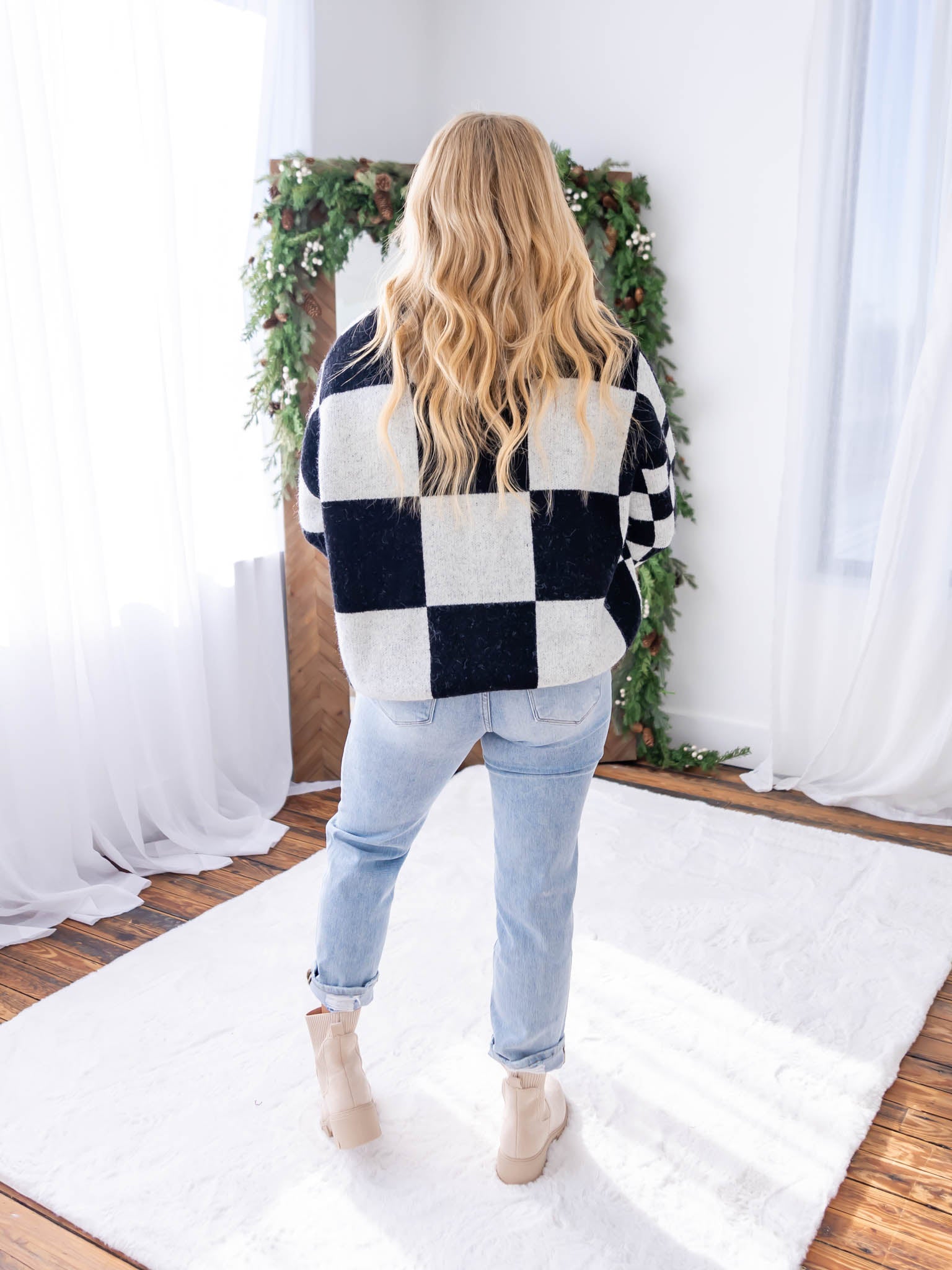 What I Am Check Cardigan