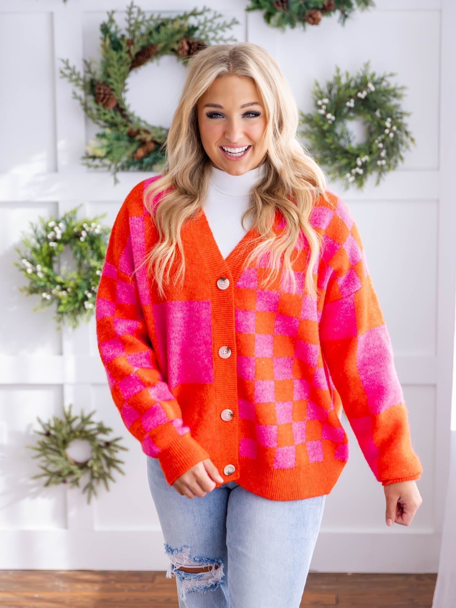 What I Am Check Cardigan