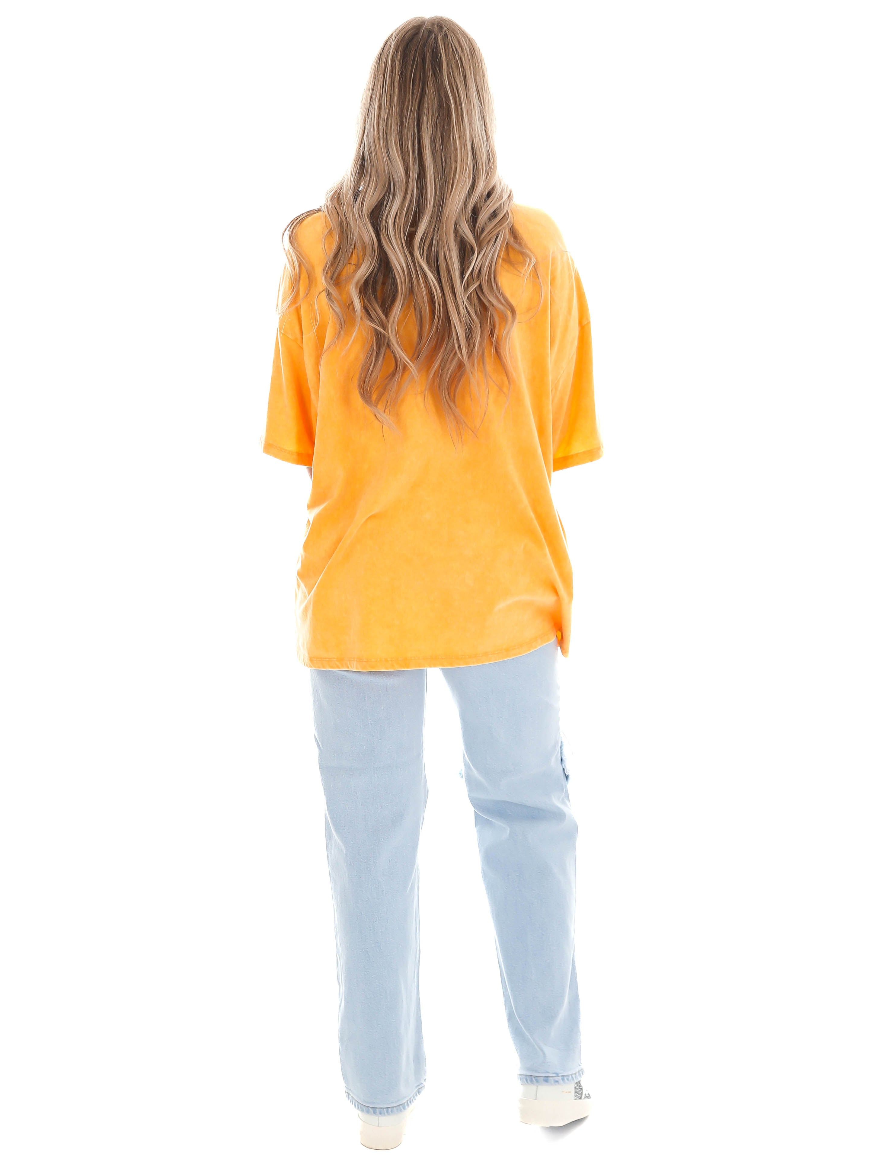 Playing Games Acid Wash Boyfriend Tee