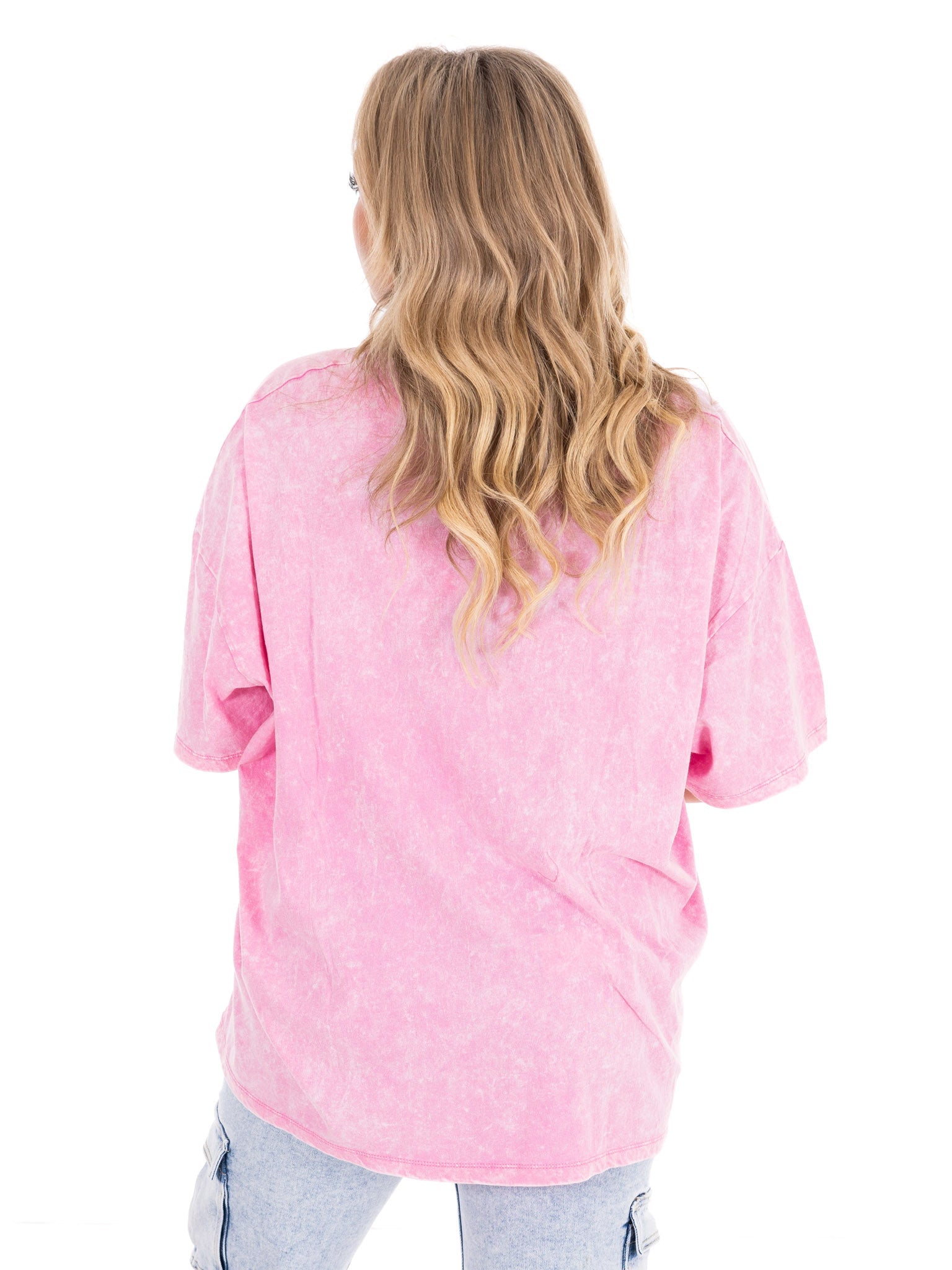 Playing Games Acid Wash Boyfriend Tee