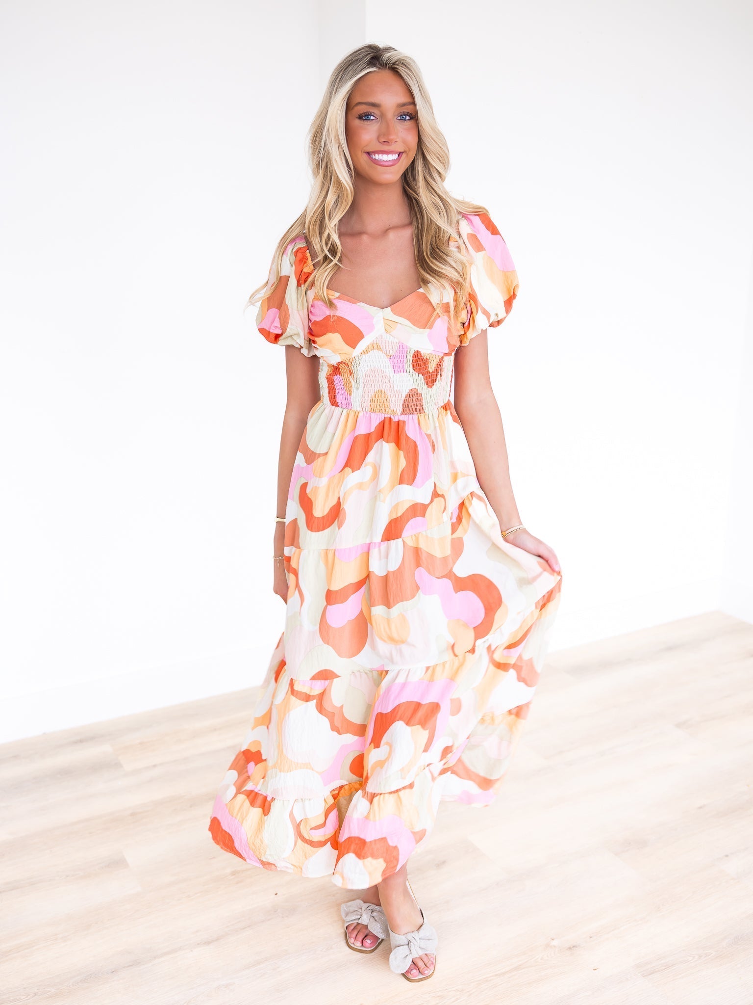 I'm A Believer Print Maxi Dress