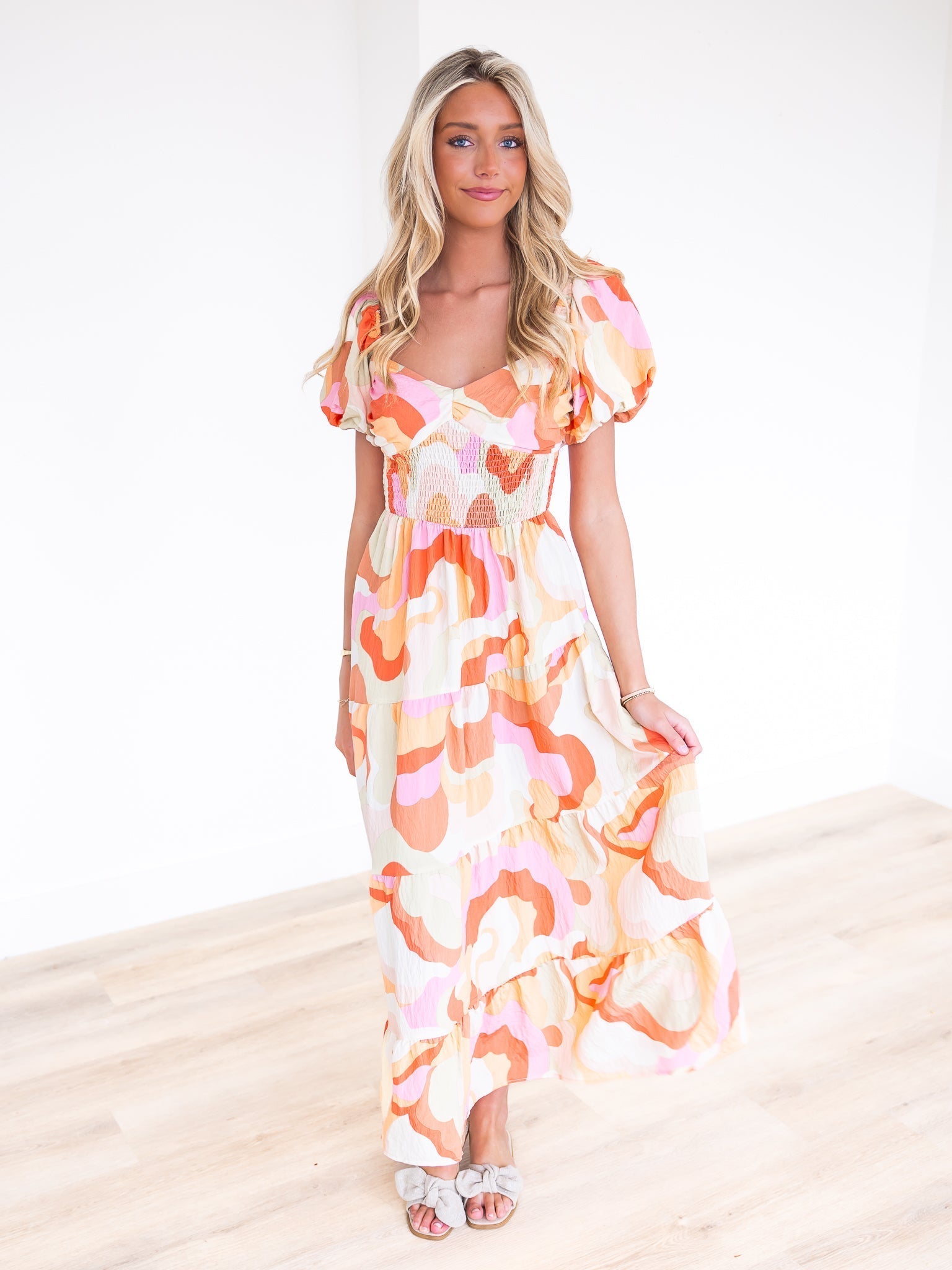 I'm A Believer Print Maxi Dress