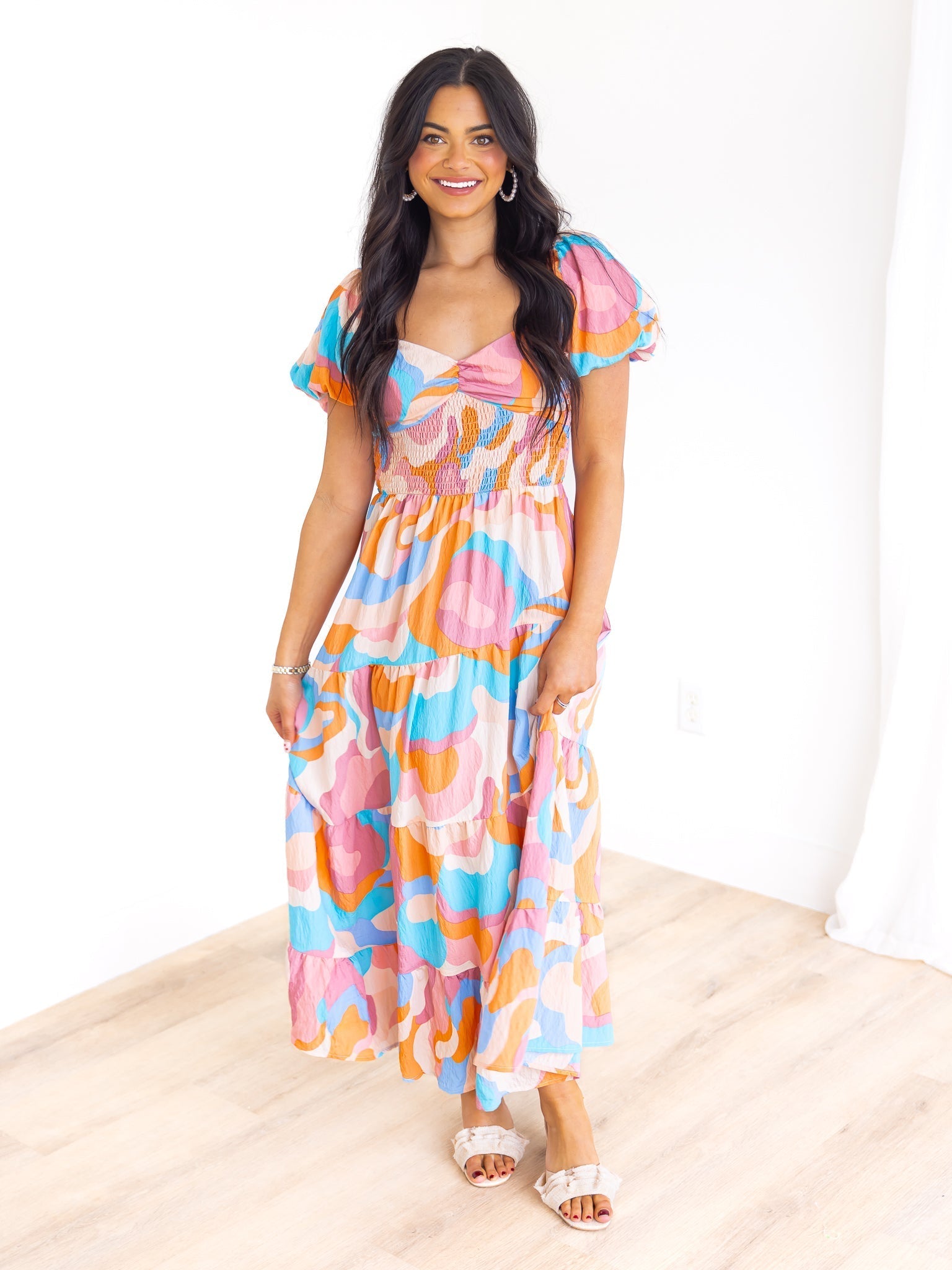 I'm A Believer Print Maxi Dress