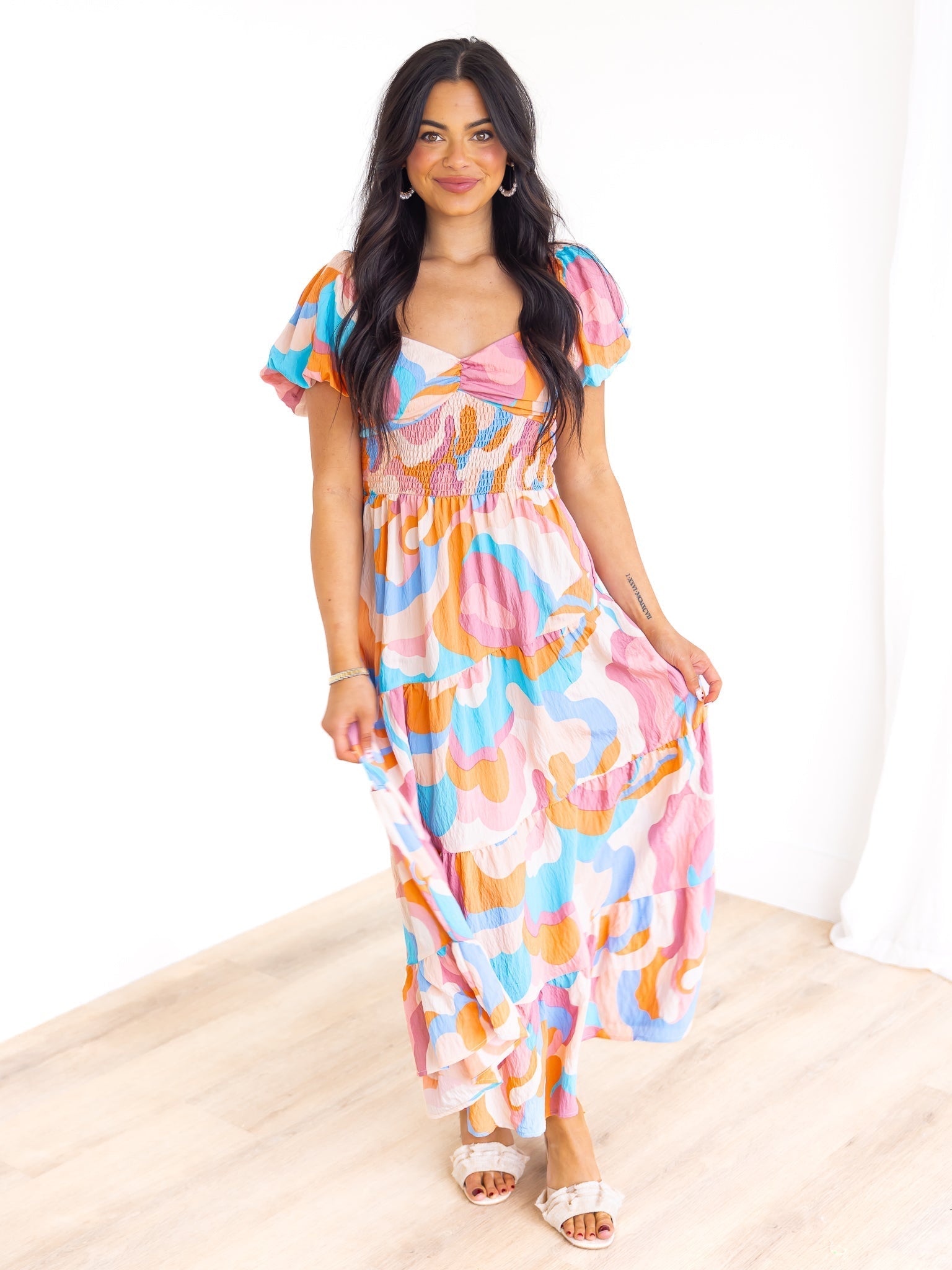 I'm A Believer Print Maxi Dress