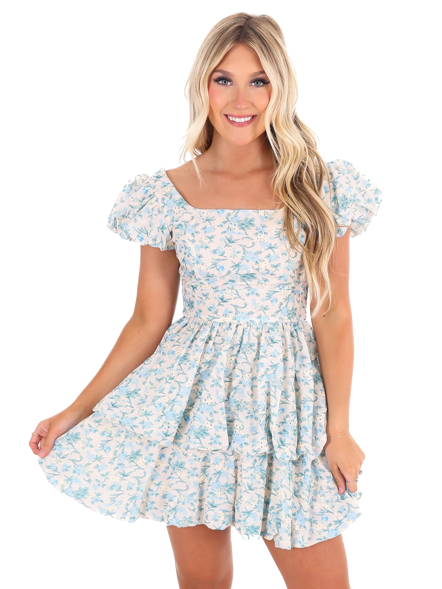 You Grow Girl Floral Mini Dress