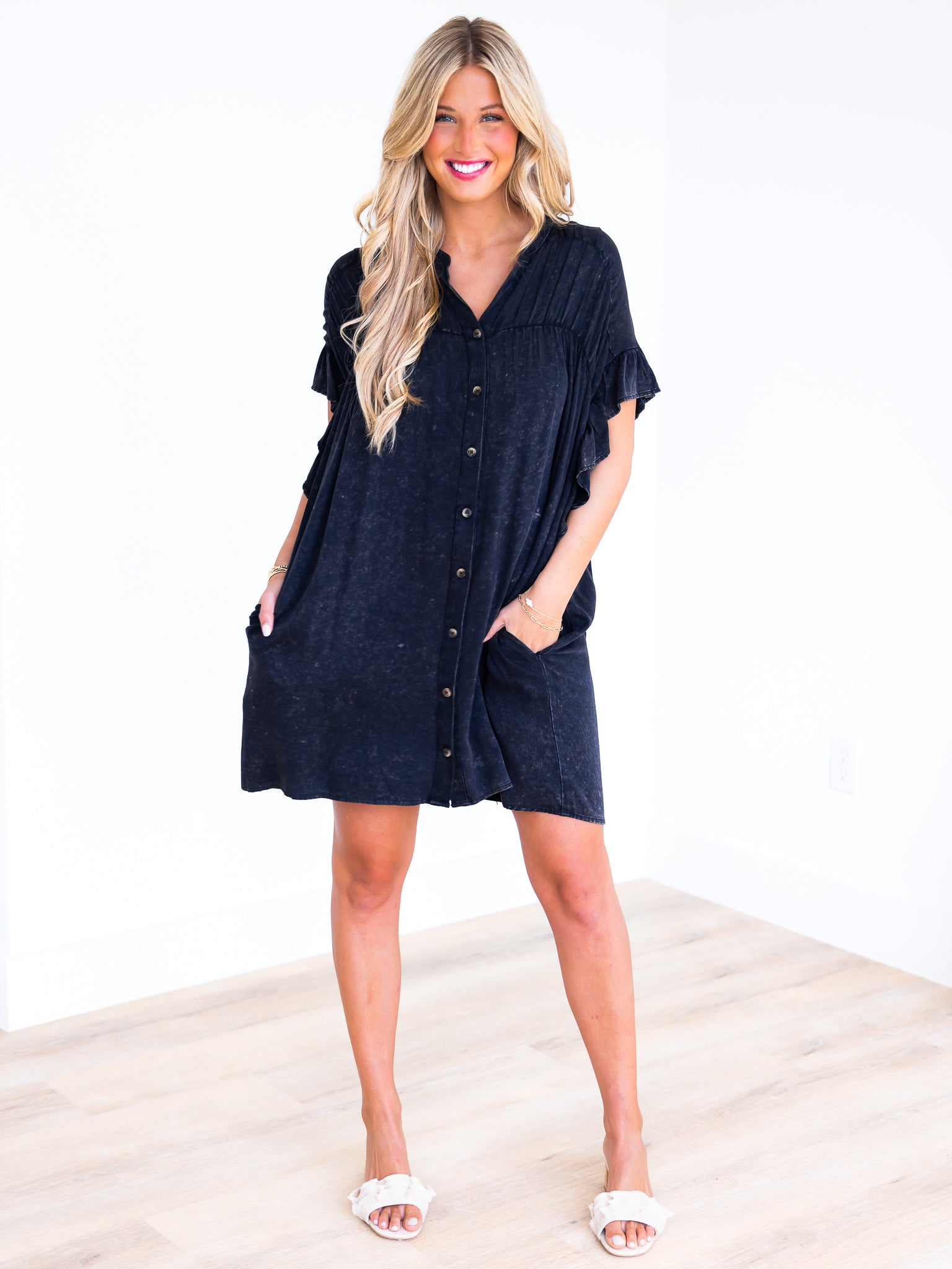 When She Loved Me Denim Dress