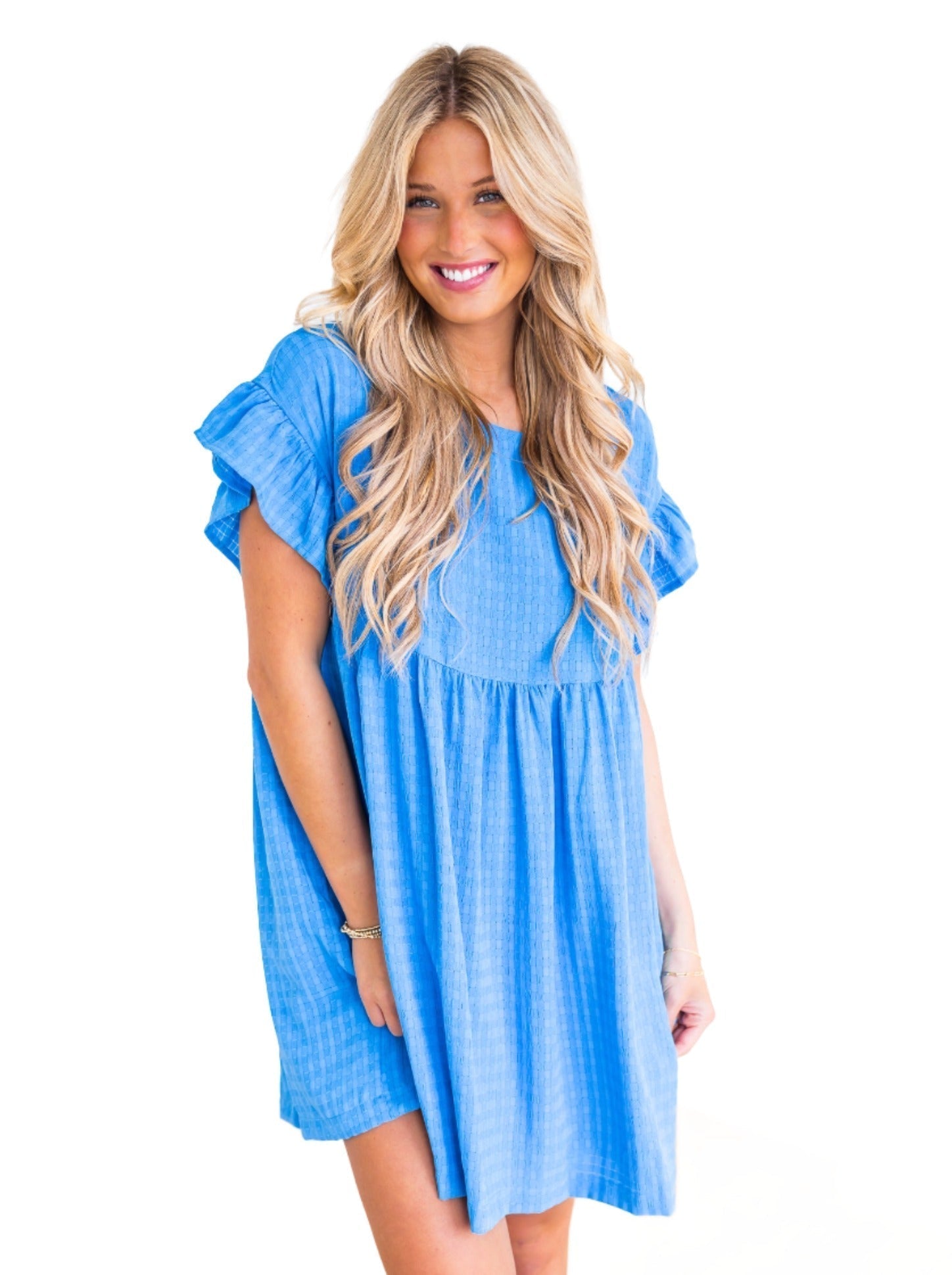 At All Cost Textured Mini Dress