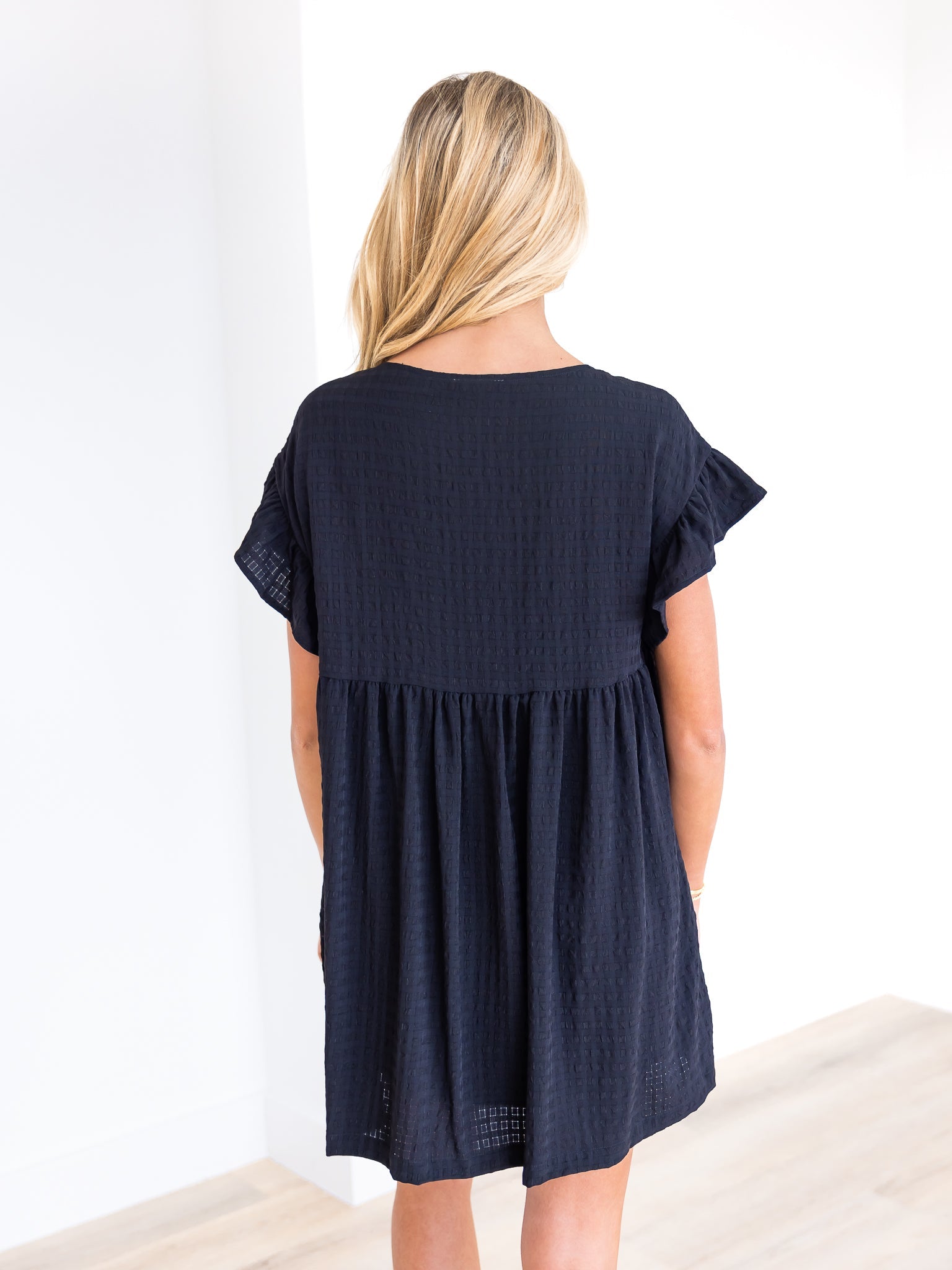 At All Cost Textured Mini Dress