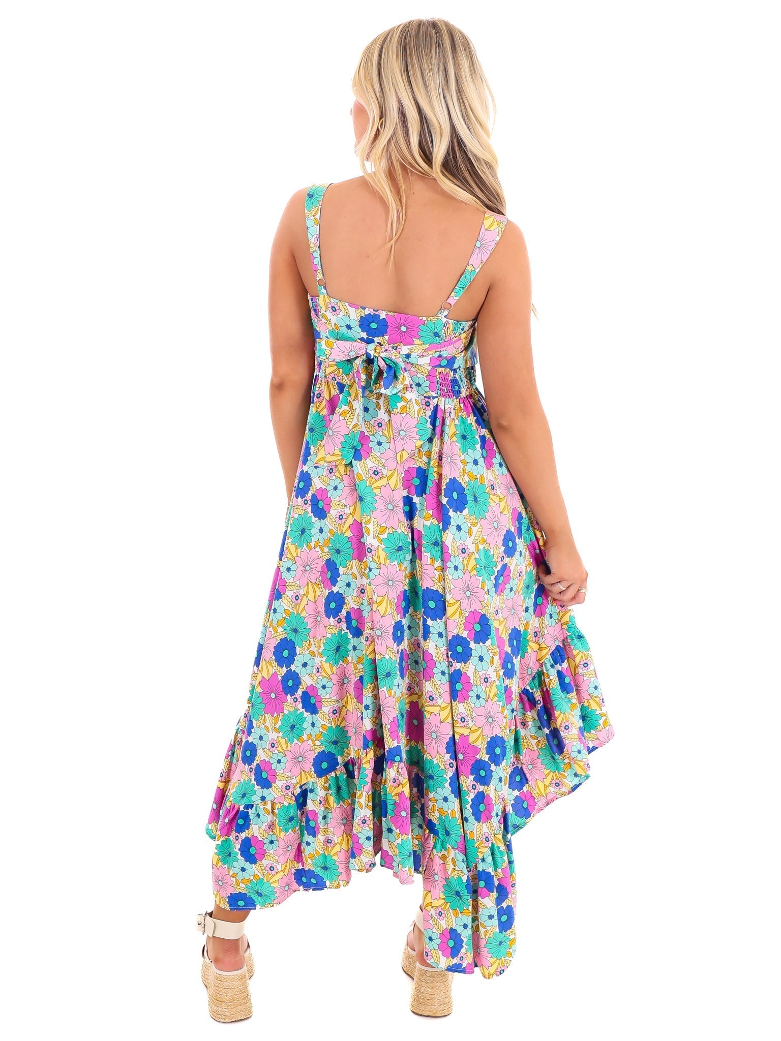 Never Let Go Floral Midi Dress