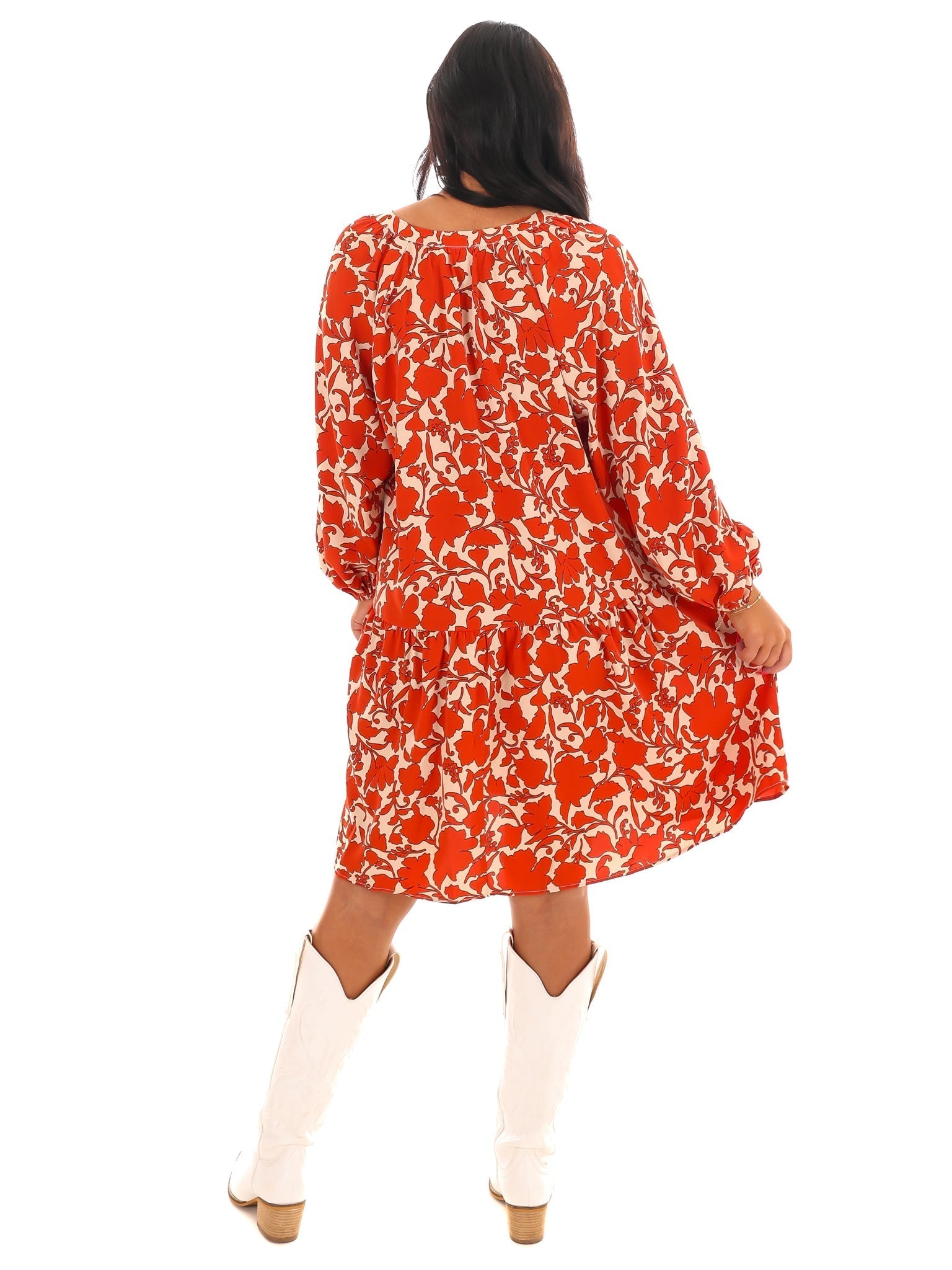 Floral Flirtation V-Neck Dress