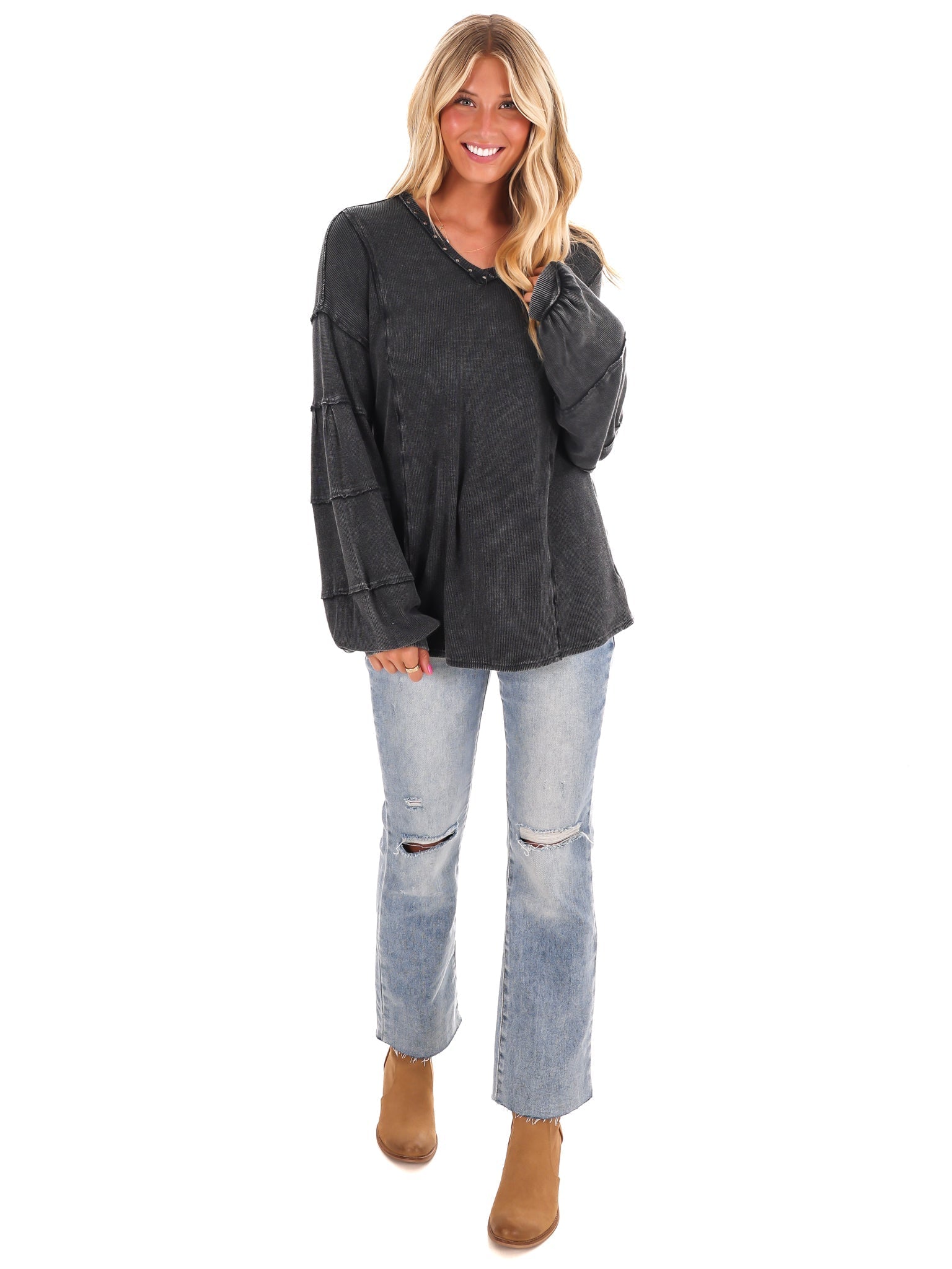 Grit and Grace Mineral Wash Top