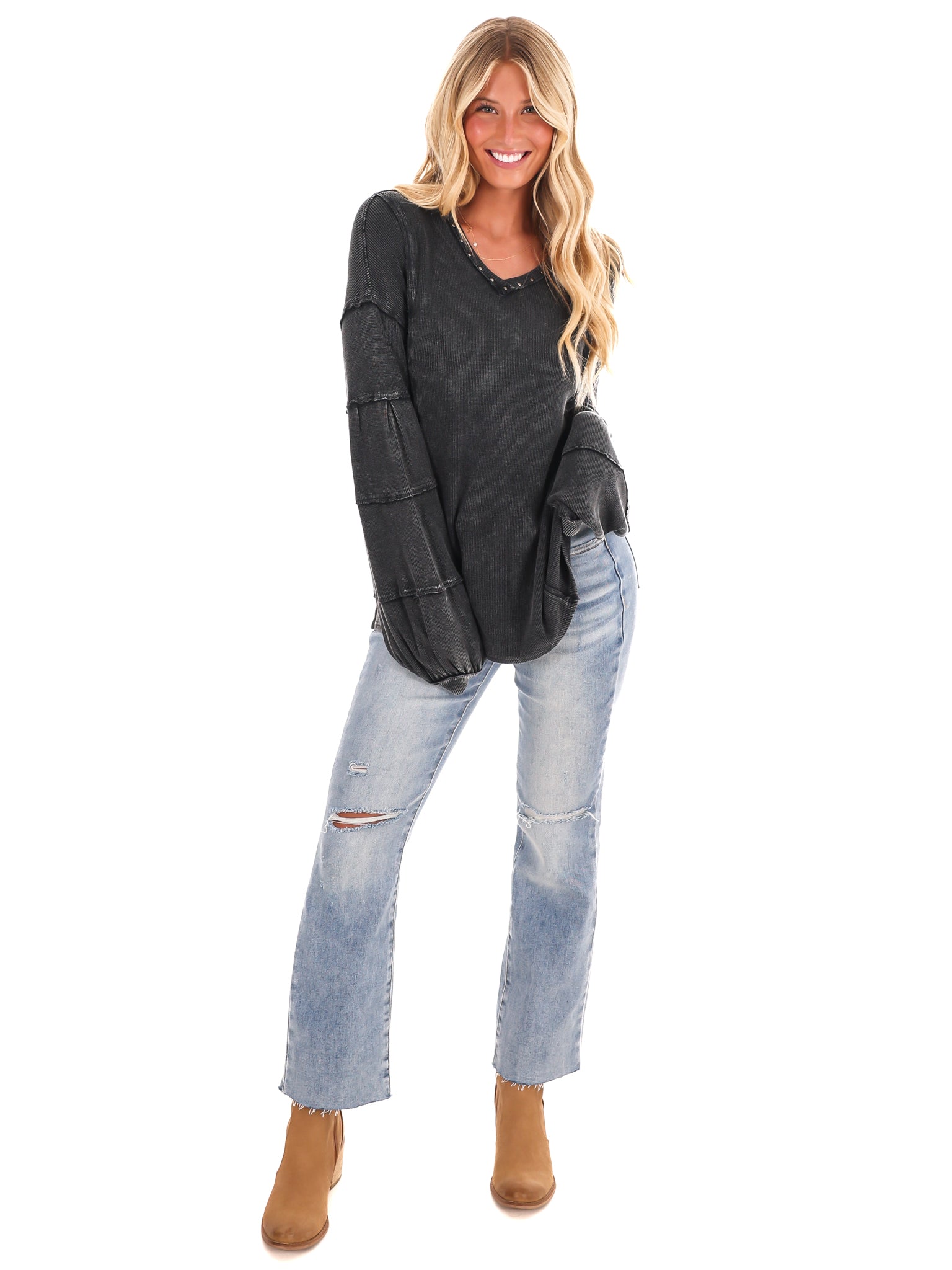 Grit and Grace Mineral Wash Top