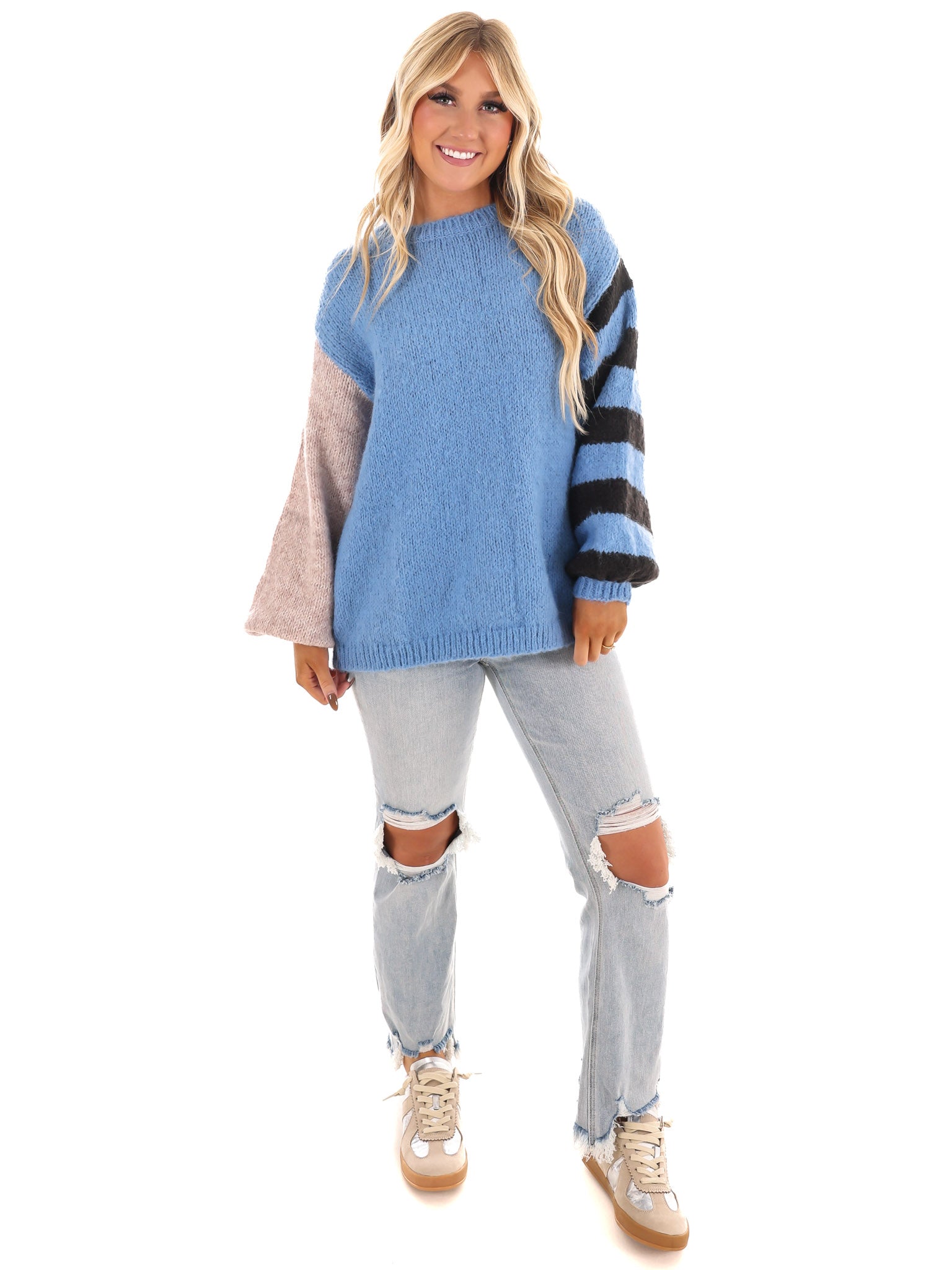 Stripes in Motion Knit Sweater