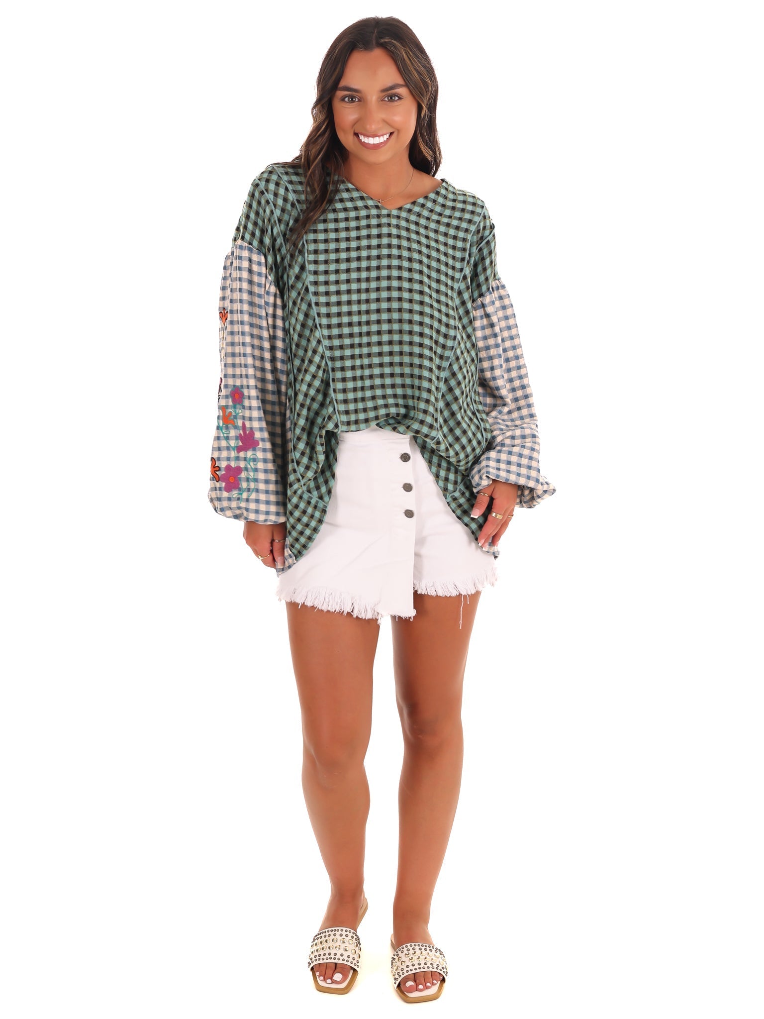 Autumn Glow Plaid Top