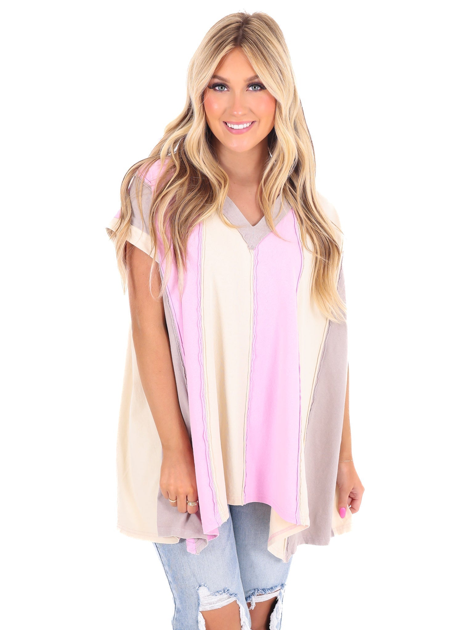 Everybody Talks Colorblock Top