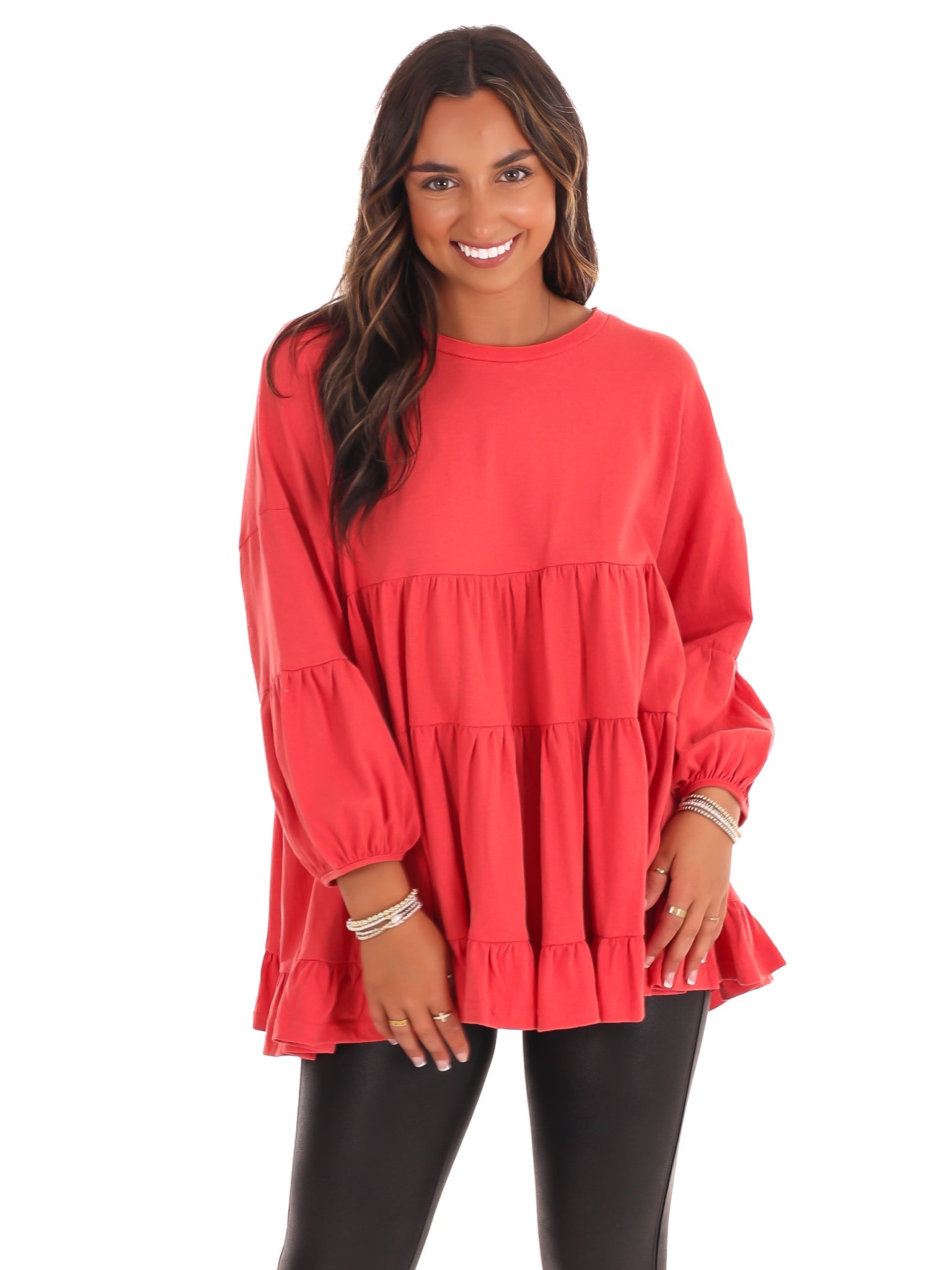 Simply Joy Babydoll Tunic Top