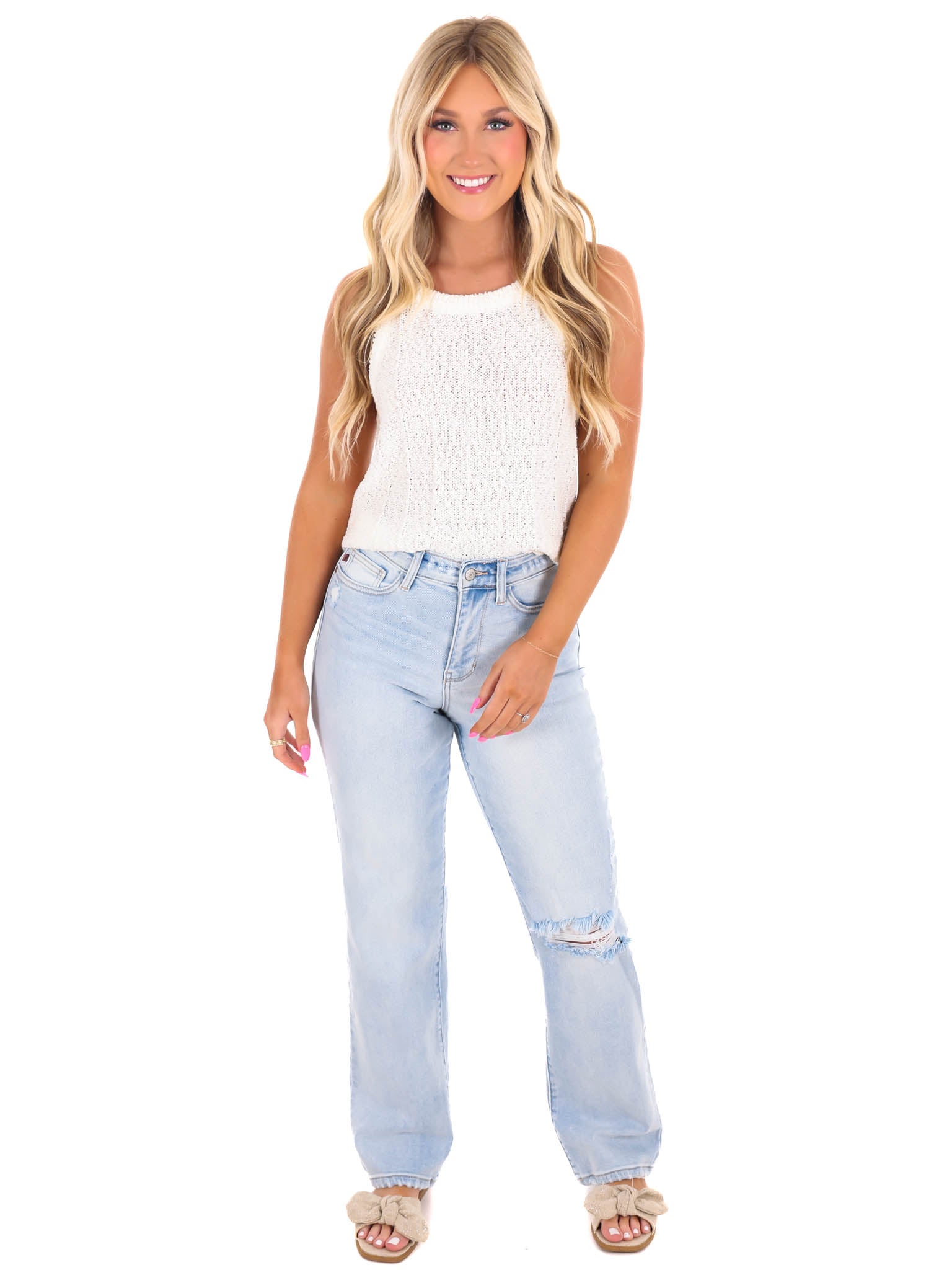 Just As Sure Sweater Tank Top