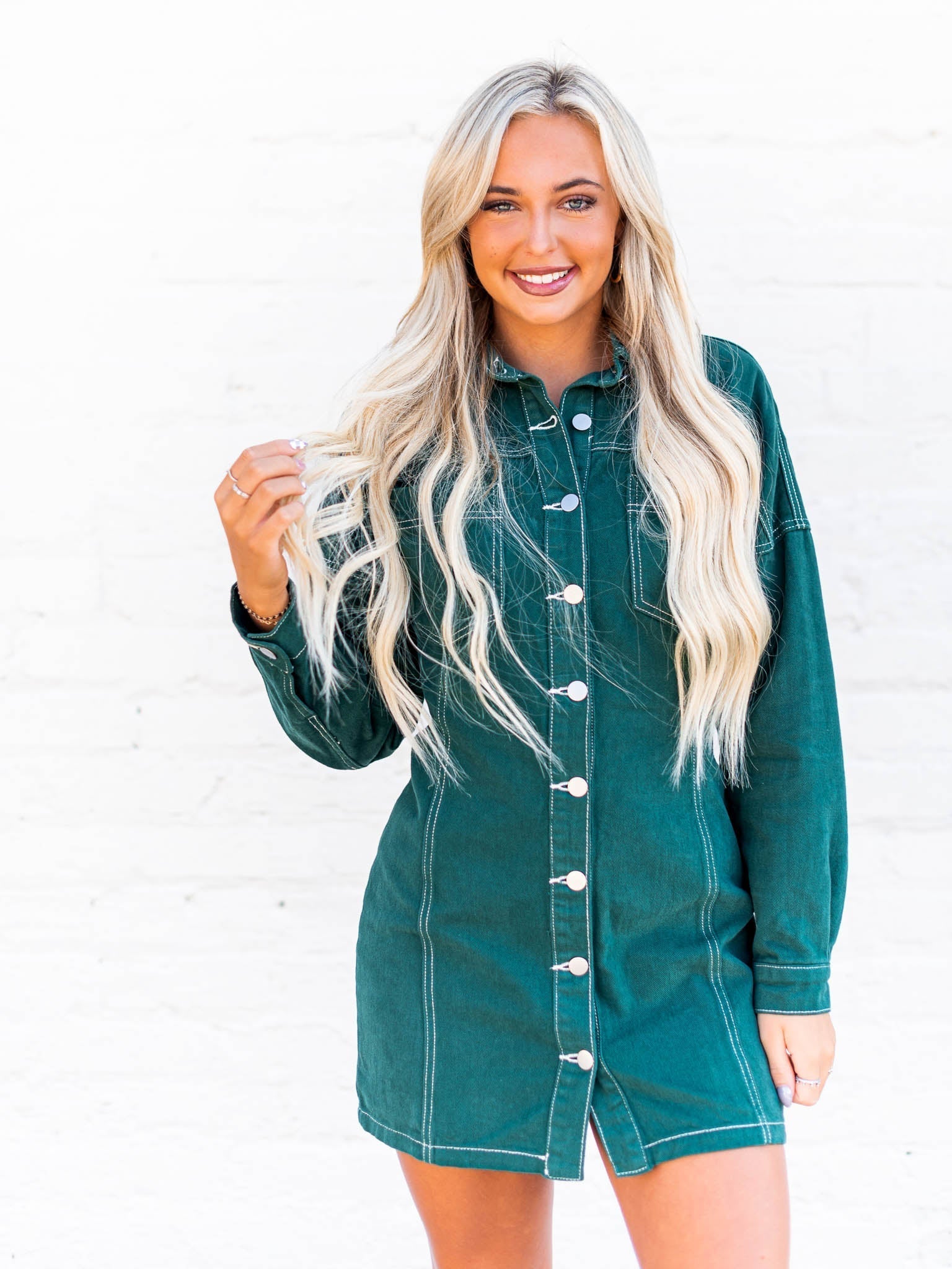 City Strolls Button Up Dress