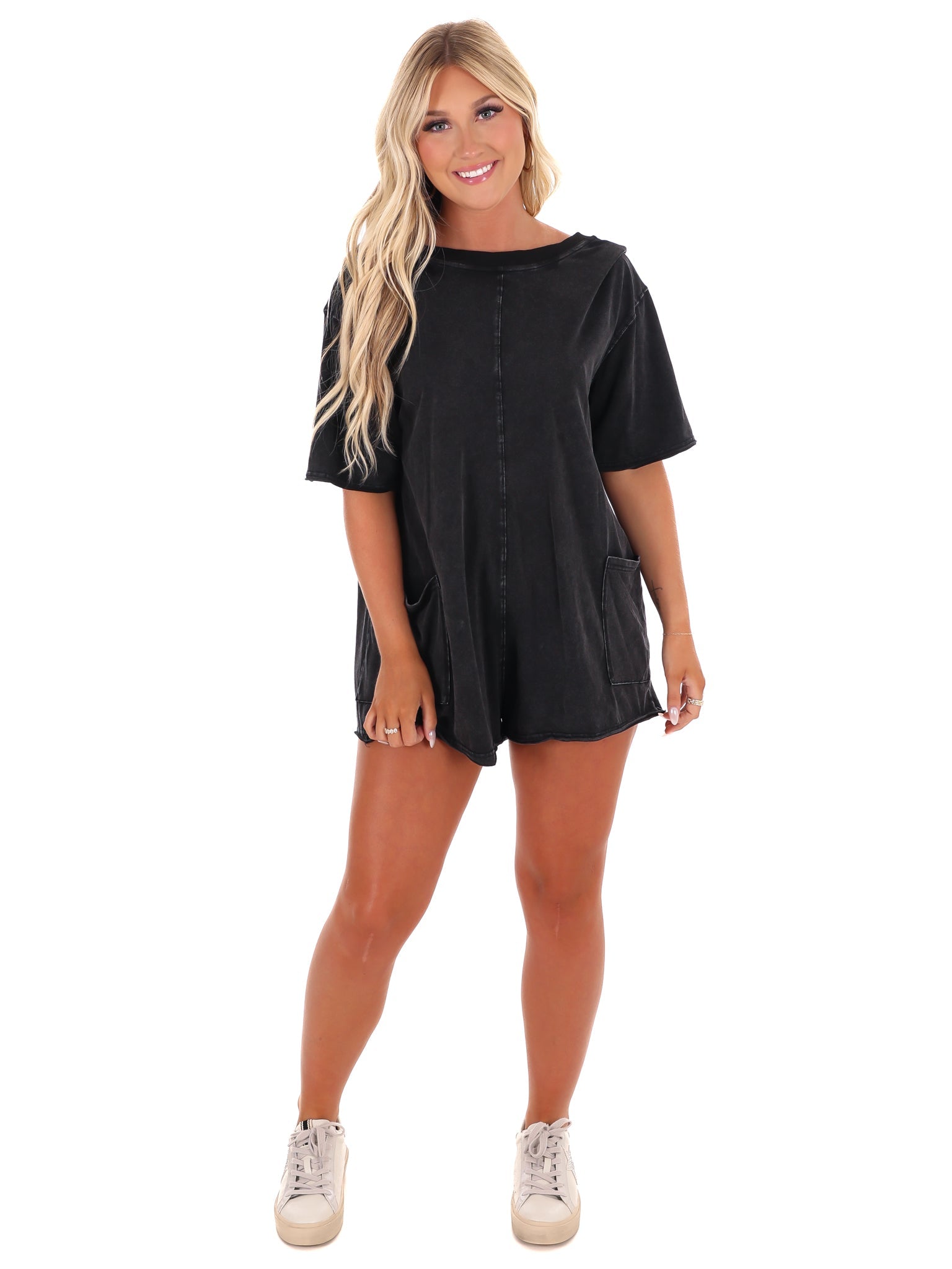 All Yours Washed Romper
