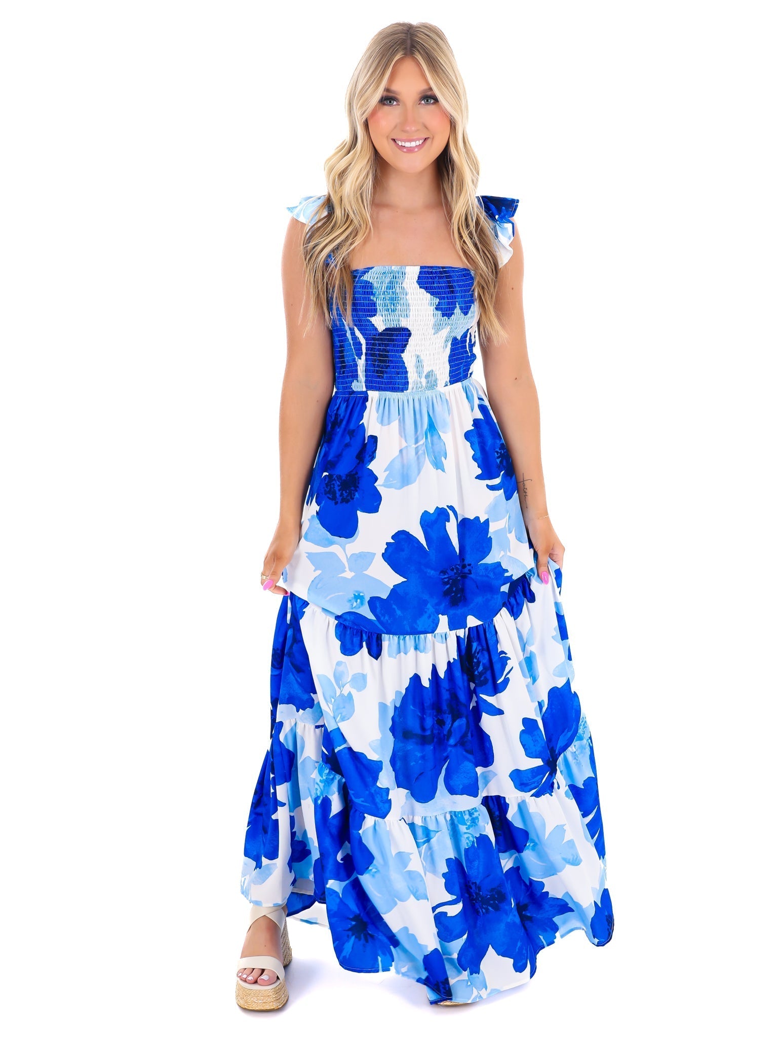 Move Forward Floral Maxi Dress