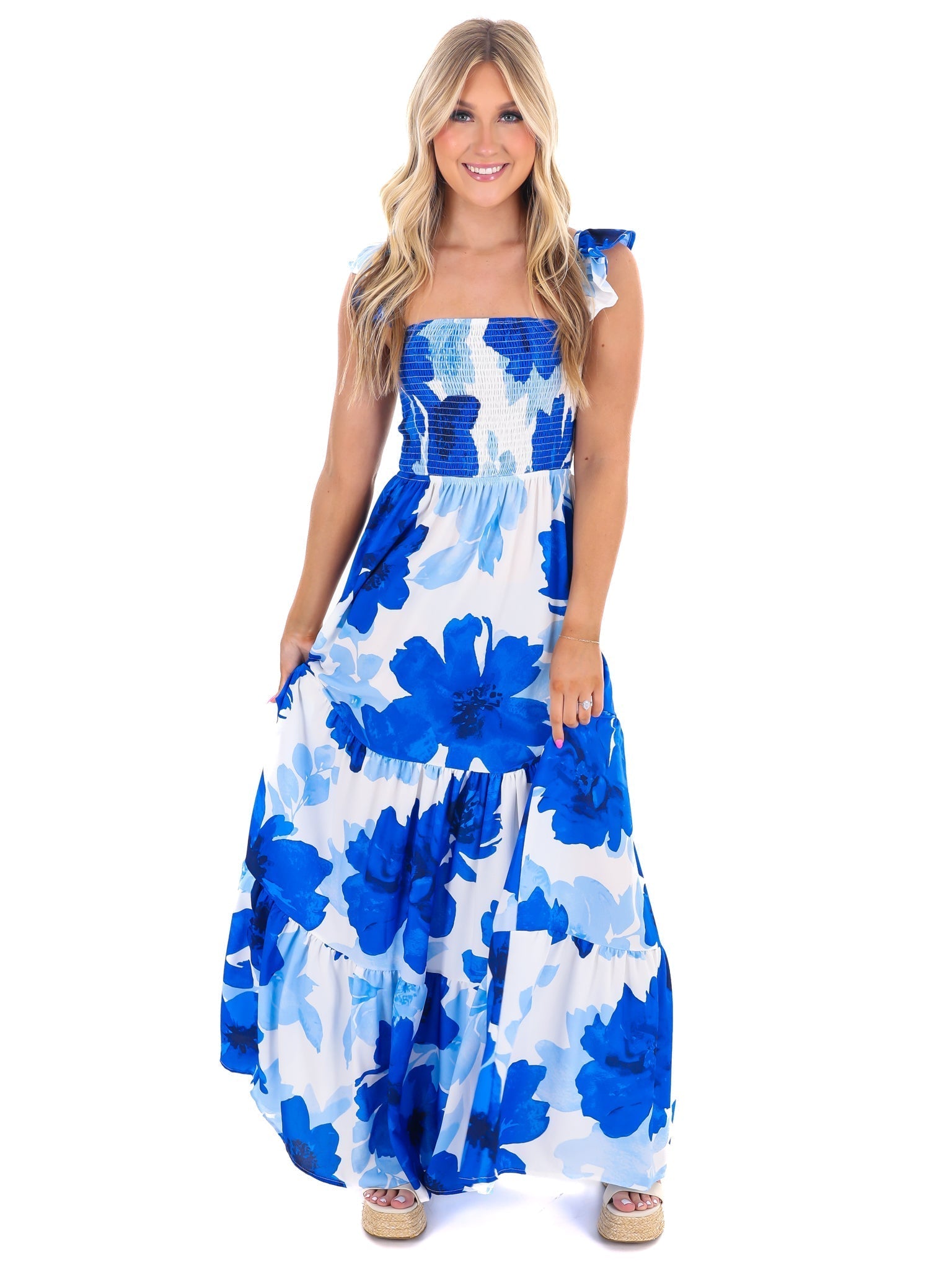 Move Forward Floral Maxi Dress
