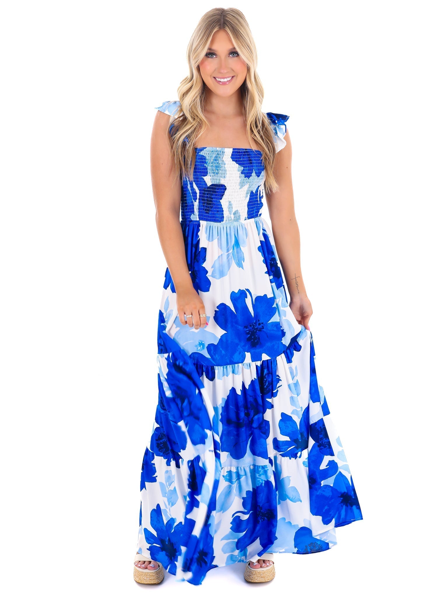 Move Forward Floral Maxi Dress