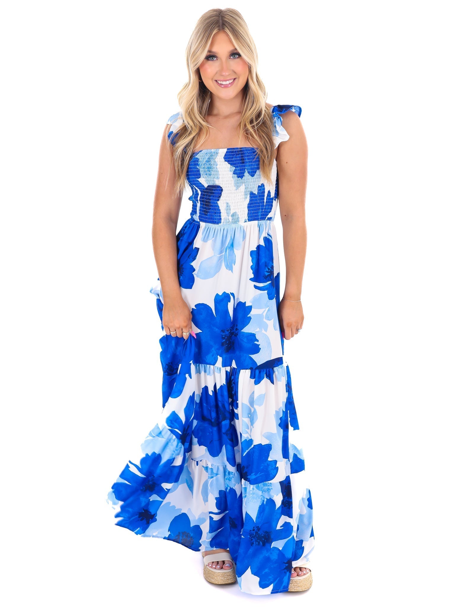 Move Forward Floral Maxi Dress